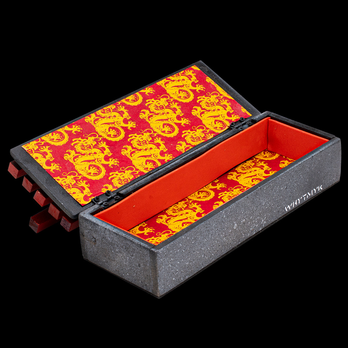 WhytMyk Concrete Fingerboard Ramp - Double Bench Box for Skateboard Training | Perfect for Indoor & Outdoor Skate Practice, Street Style Tricks, and Fingerboard Enthusiasts