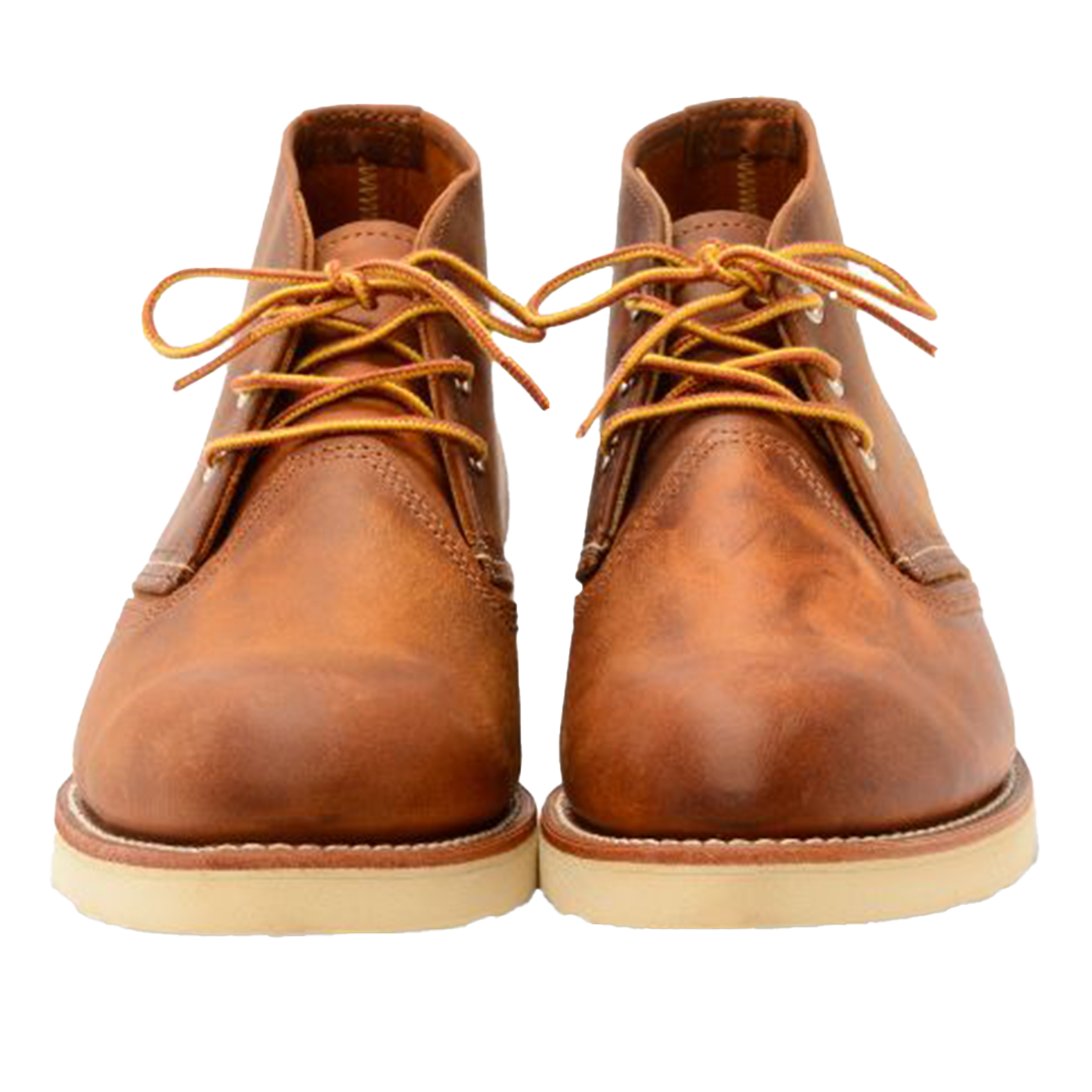 Men's WORK CHUKKA 3137 Leather Boots - Copper Rough & Tough - Durable & Comfortable for Work, Hiking & Outdoor Activities