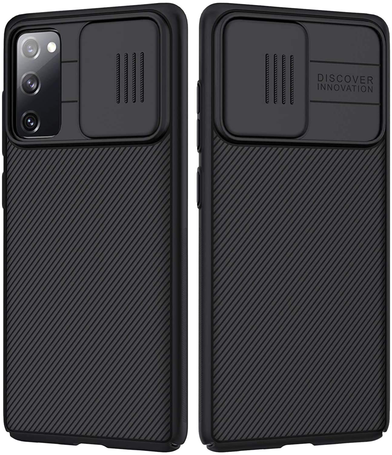 Samsung Galaxy S20 FE Case with Slide Camera Cover - Slim Protective Phone Cover for Samsung Galaxy S20 FE | CamShield Series | Shockproof & Scratch Resistant | Perfect for Work, Travel & Outdoor Activities (Black)