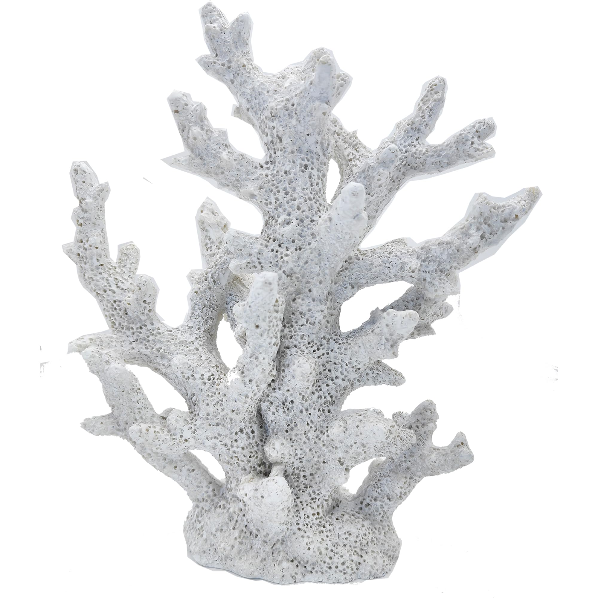 Beach Coastal Decor Coral Reef Statue Sculpture - Marine Themed Home, Desk, Bathroom & Shelf Decor - Perfect for Ocean Lover Gifts & Coastal Themed Room Design