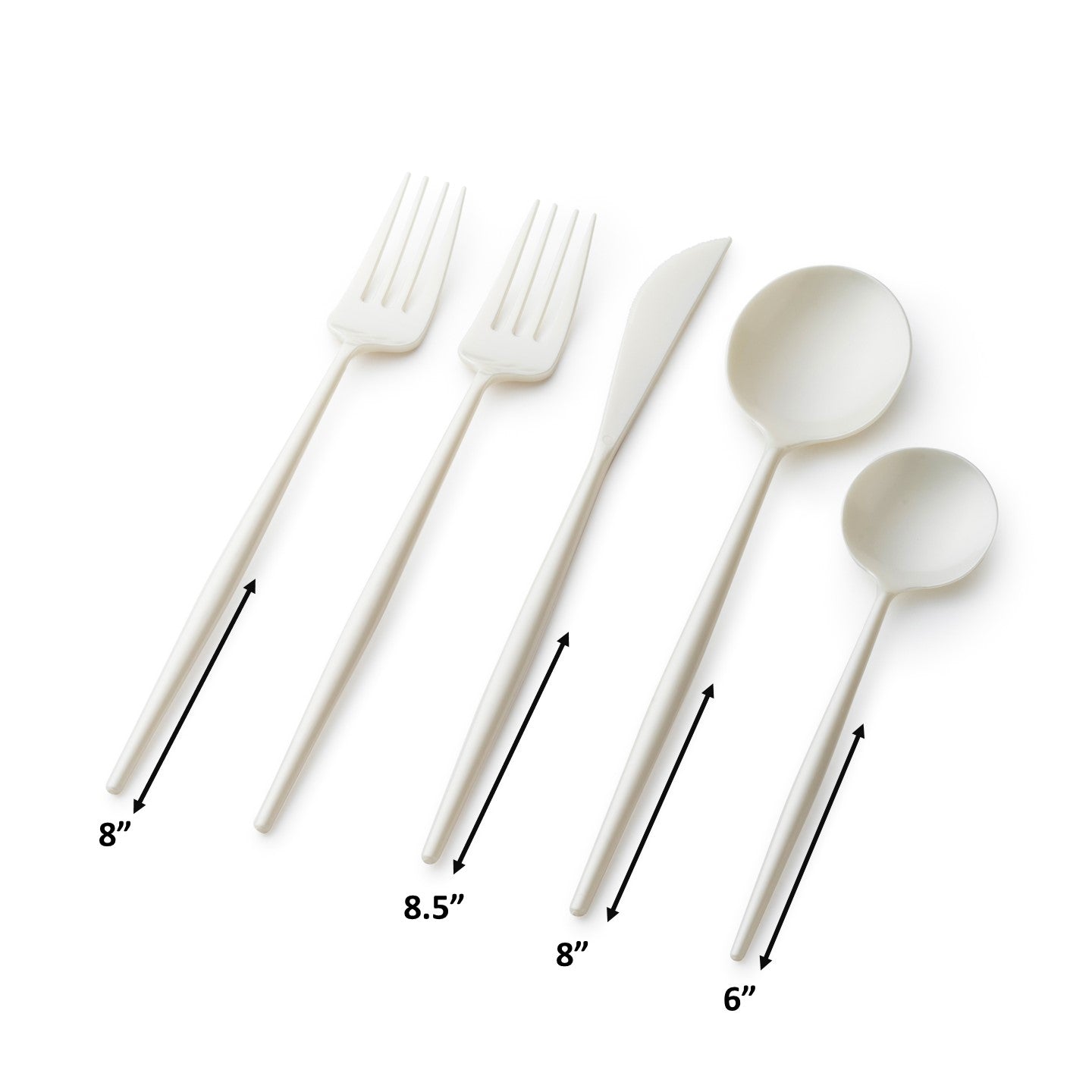 Luxury Noble Collection Pearl Flatware Set - 40-Piece Silverware Set for 8 People - Elegant Dinnerware for Formal Dining, Wedding Gifts & Special Occasions