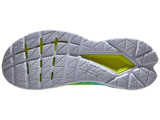 HOKA Men's Mach 5 Running Shoes - Lightweight & Cushioned for Road Running | Evening Primrose/Scuba Blue | Perfect for Marathon Training & Daily Jogging