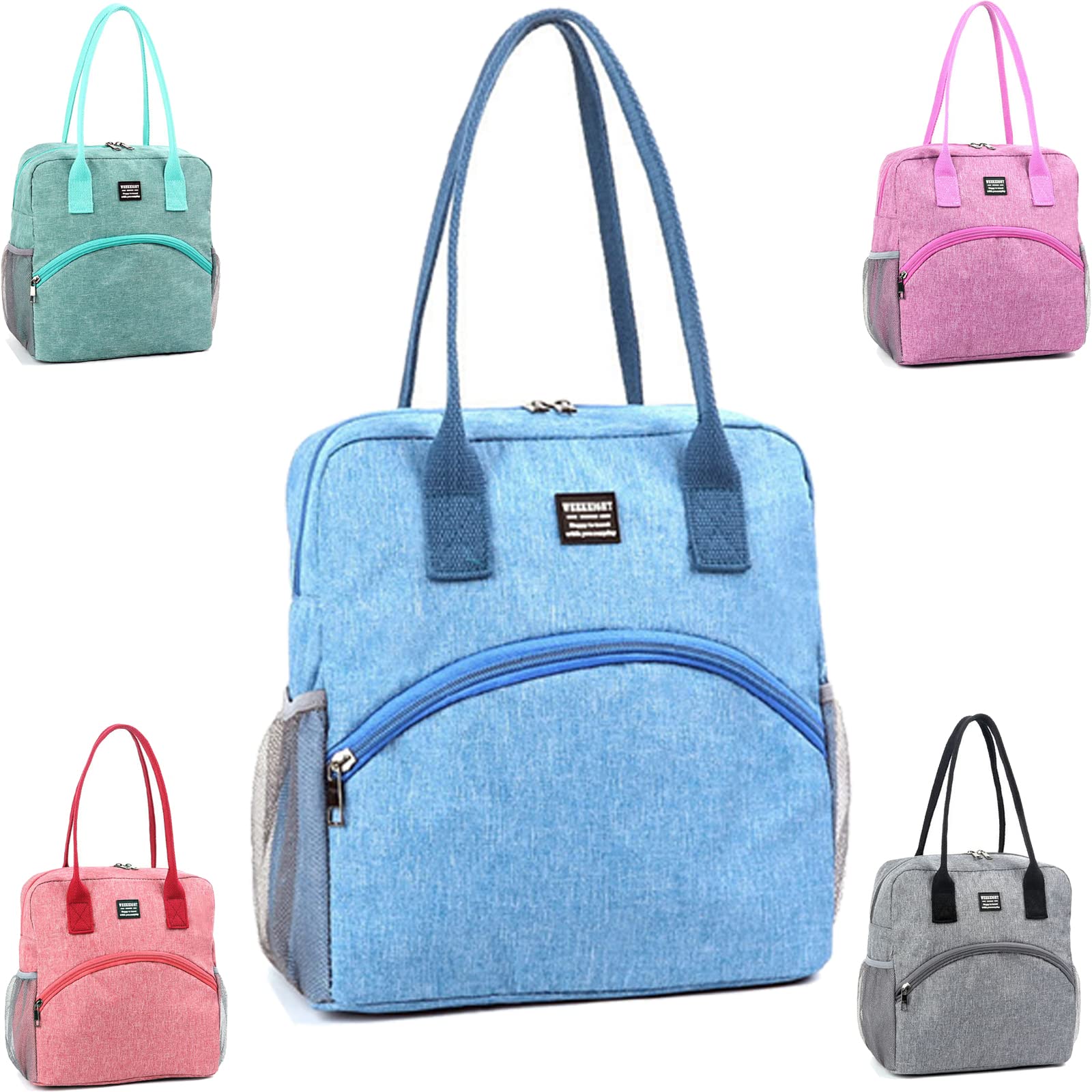 Insulated Lunch Bag for Women & Kids - Reusable Cooler Lunch Box, Portable Canvas Lunch Tote for Work, School, Travel & Picnic | Keep Food Fresh for Hours | Perfect for Office, Outdoor Activities & Daily Commute