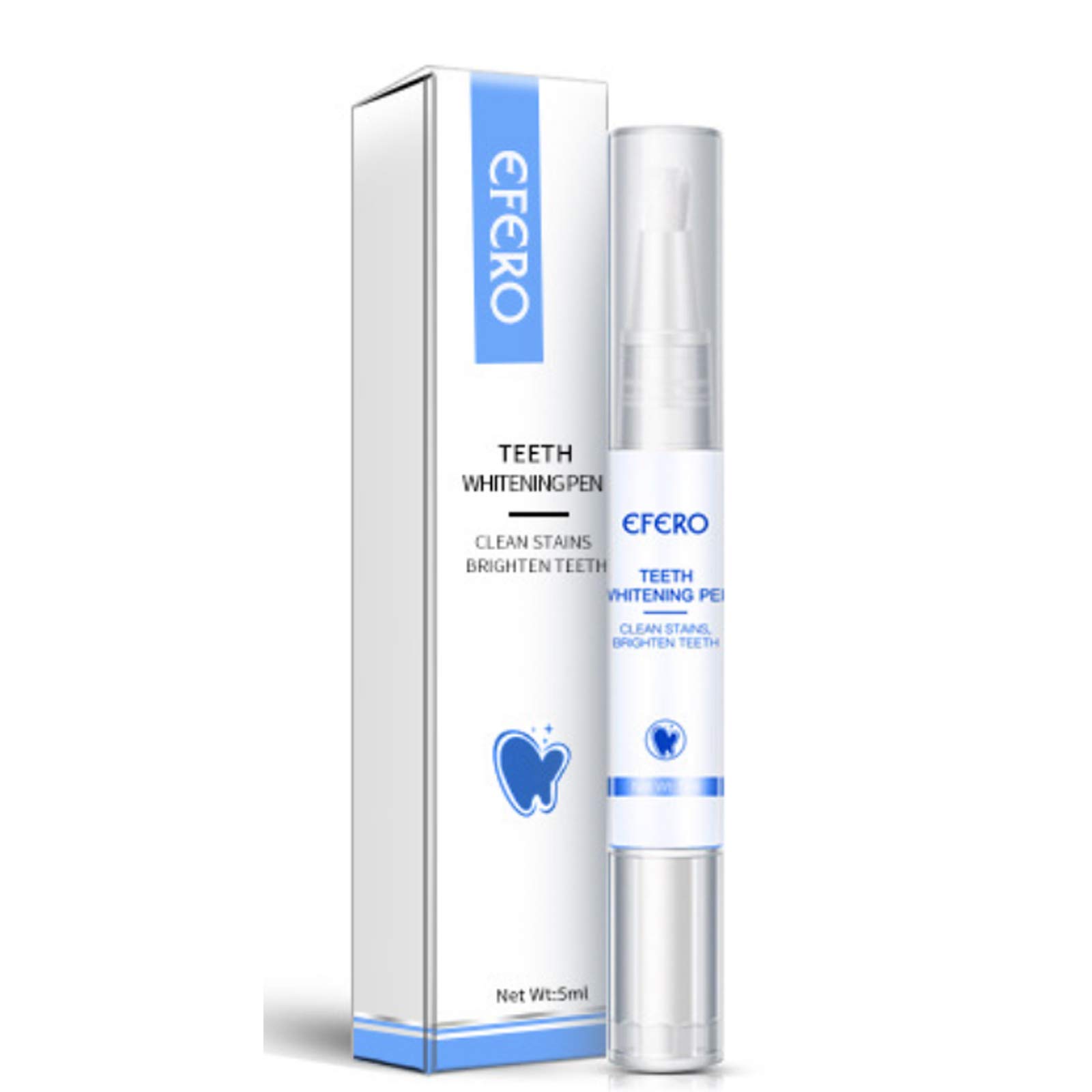 AOUGO Teeth Whitening Pen - 20+ Uses, Painless Whitening Gel for Sensitive Teeth, Mint Flavored, Travel-Friendly Teeth Whitener Kit for Brighter Smile | Perfect for Home Use, Travel & Special Occasions