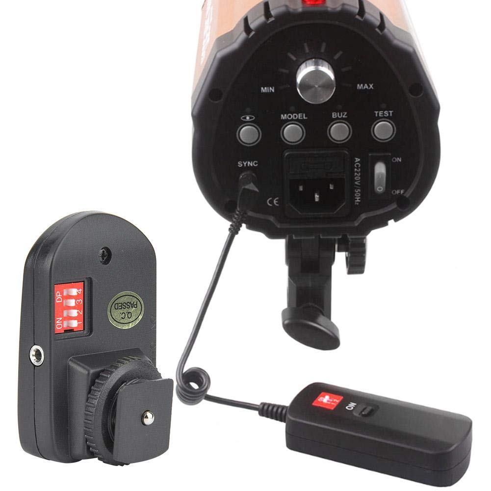 VBESTLIFE 16-Channel Wireless Flash Trigger Kit - Studio Flash Transmitter & Receiver with Adapter for Nikon, Pentax, Canon & DSLR Cameras - Perfect for Photography Studios, Portrait Shoots & Outdoor Flash Photography