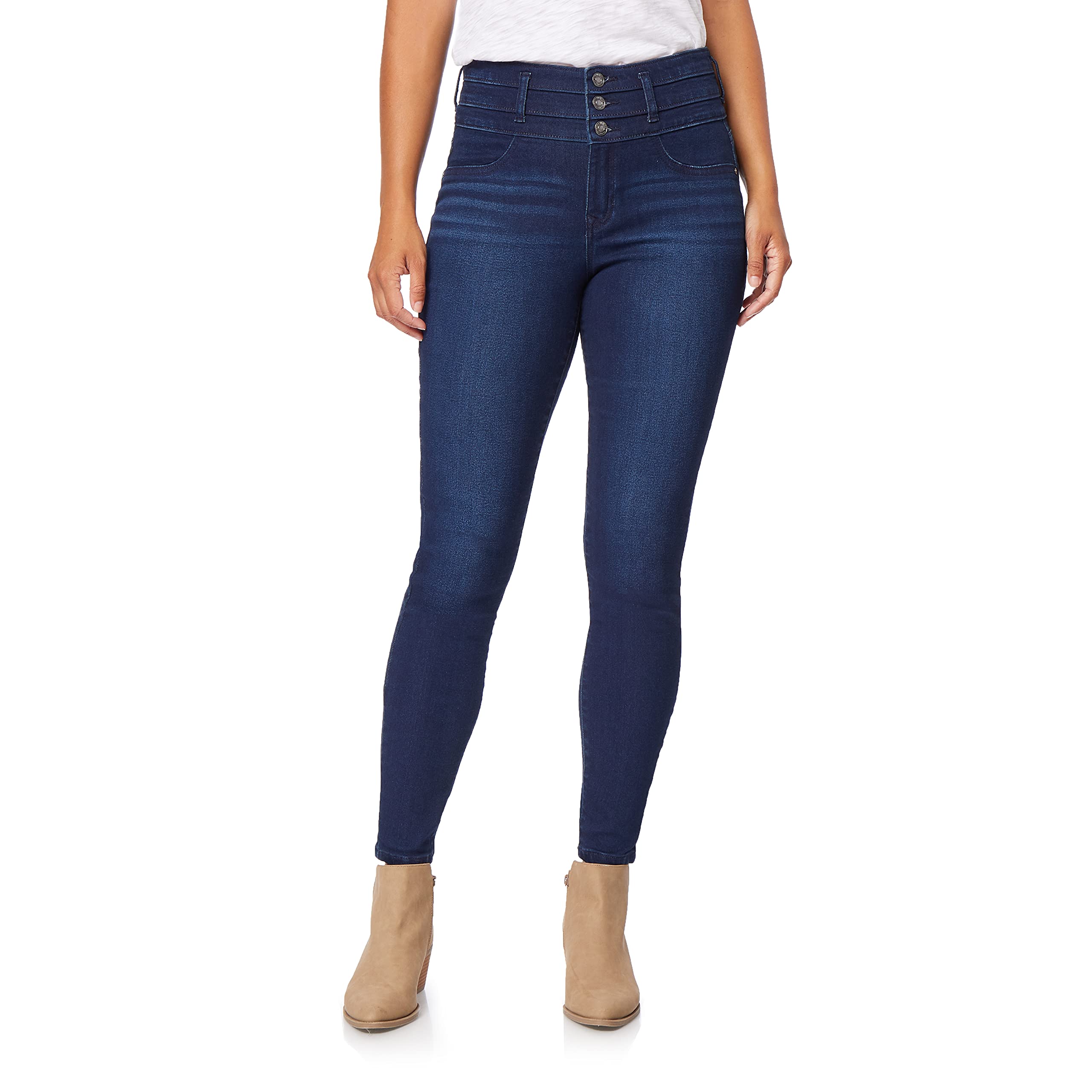 Angels Forever Young Women's High Waist Skinny Jeans - Stretch Denim Pants for Everyday Comfort & Style | Perfect for Work, Casual Outings & Date Nights