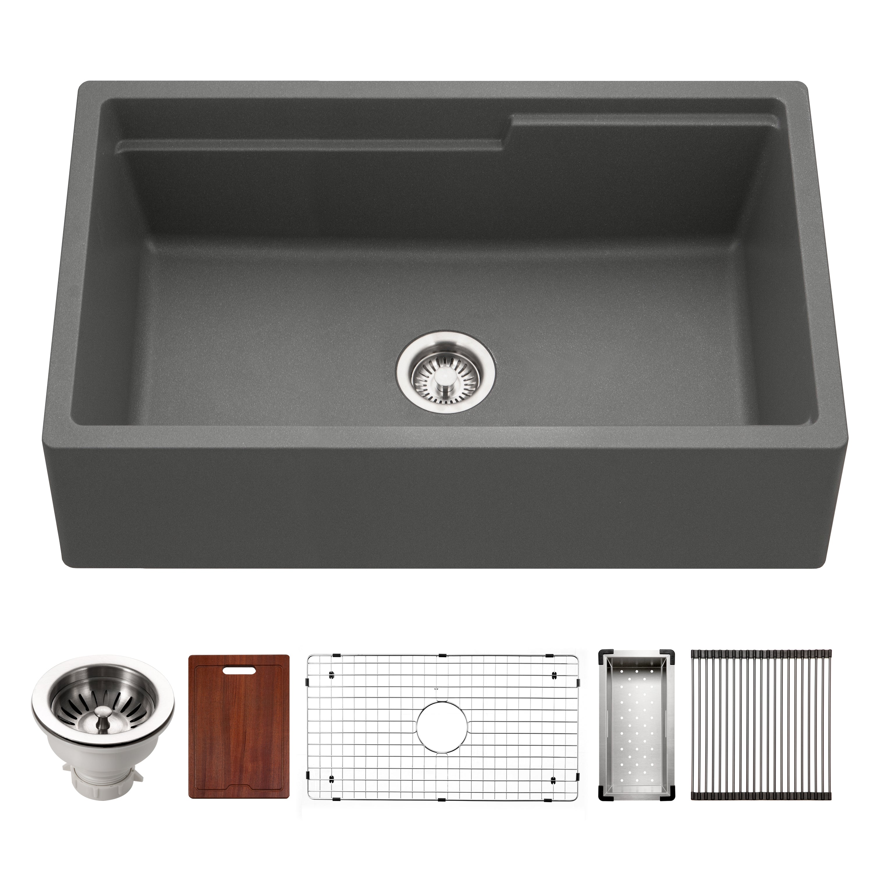 Houzer Quartztone Granite Workstation Kitchen Sink - 33