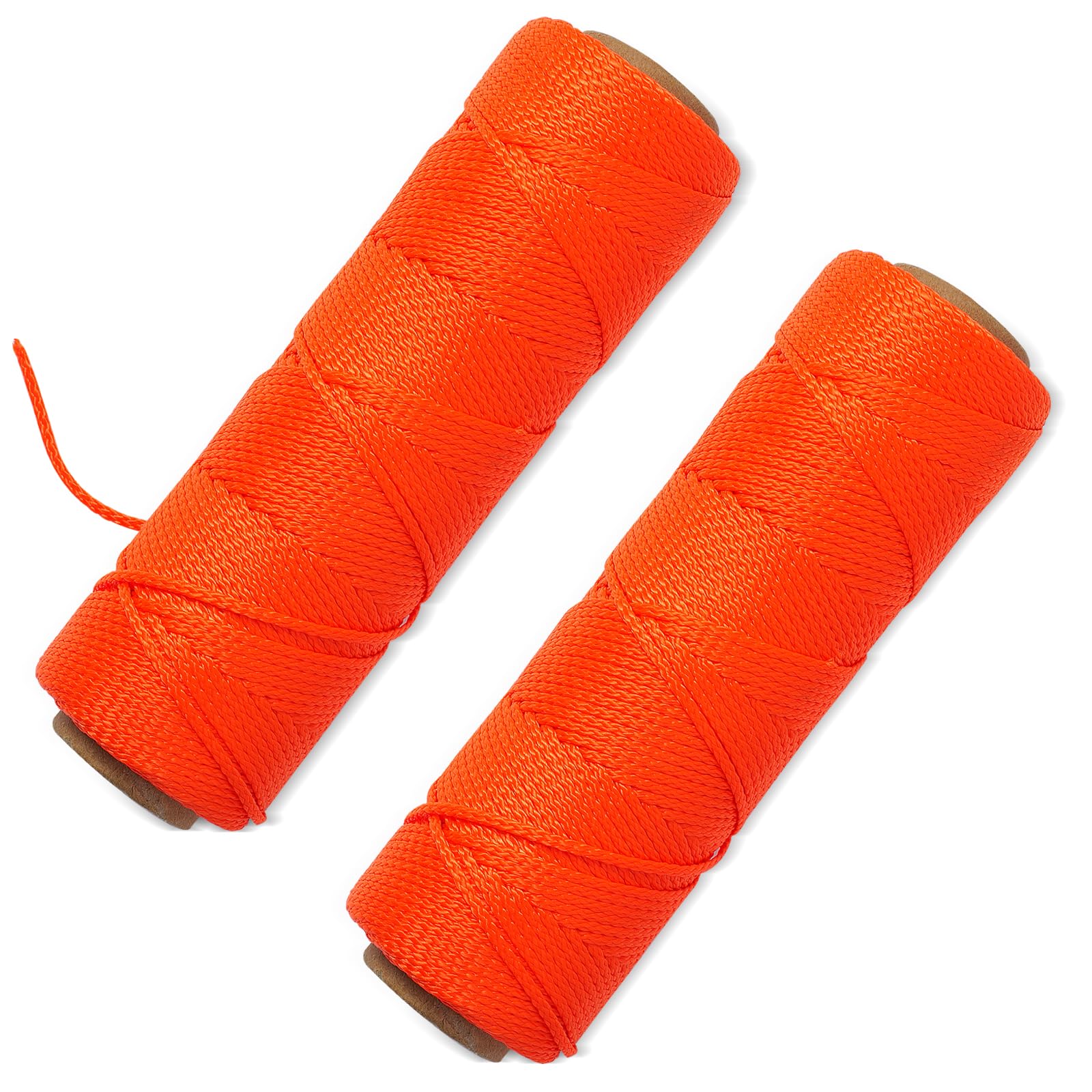 **250Ft #18 Braided Nylon Mason Line - Heavy-Duty Gardening Twine for Tomatoes, Construction Leveling & Outdoor Kite Flying - Durable & Weather-Resistant String for Masonry Tools & DIY Projects**