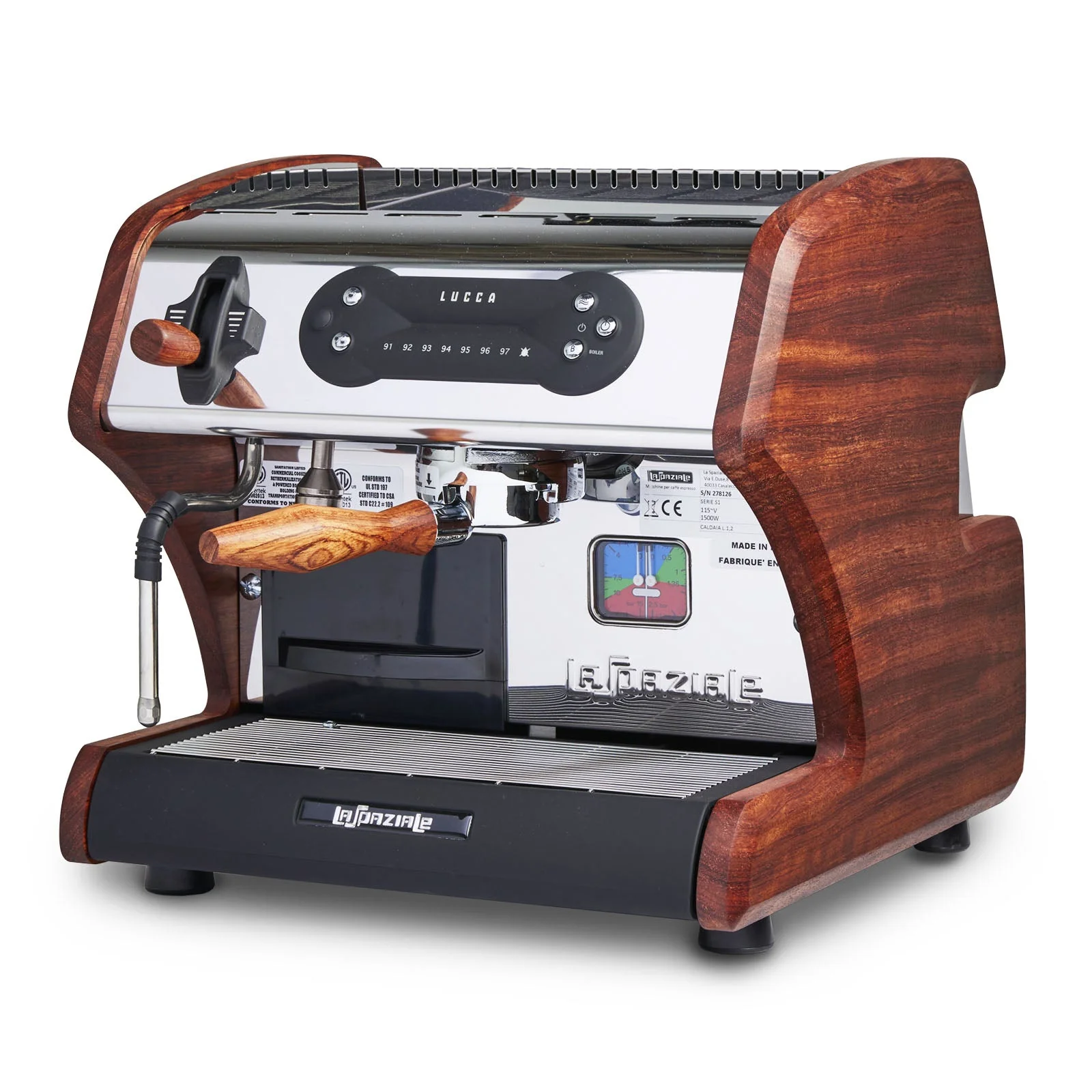 LUCCA A53 Mini V2 Reservoir Espresso Machine - Compact Home Coffee Maker for Espresso Lovers | Perfect for Small Kitchens, Offices & Coffee Shops