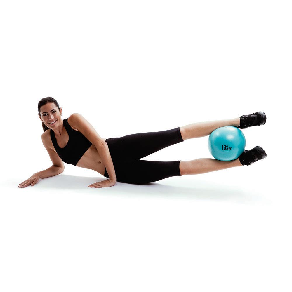 66Fit Exercise Ball for Pilates, Yoga & Core Workouts - Anti-Burst Stability Ball for Home Gym, Office & Physical Therapy - Includes Pump & Workout Guide