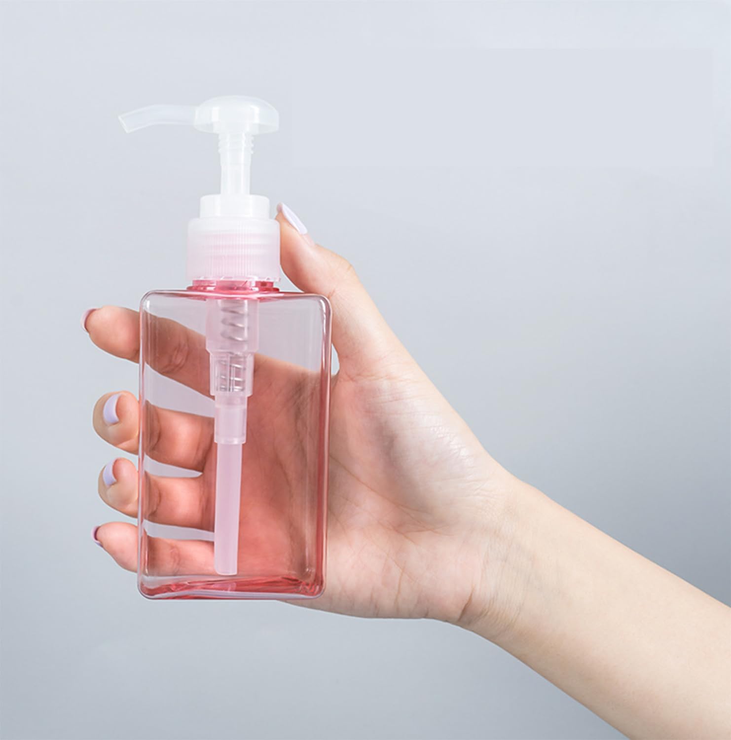 3-Pack 3.4oz/100ml TSA Approved Travel Size Bottles with Pump Dispenser - Leakproof Refillable Toiletry Containers for Shampoo, Conditioner & Cosmetics - Perfect for Air Travel, Gym & Vacation Essentials