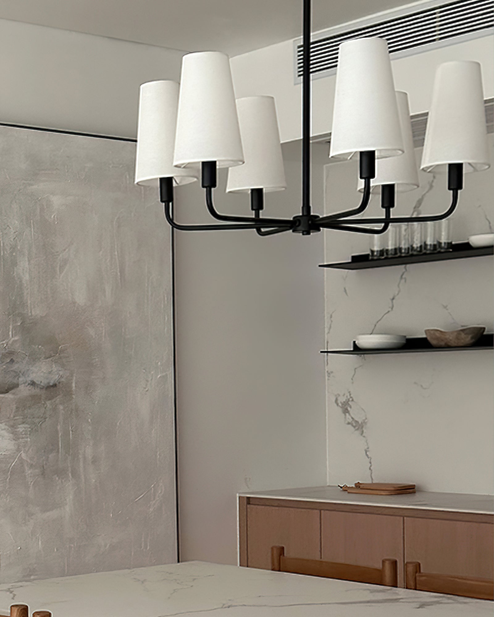 Ansel Chandelier - Modern Crystal Ceiling Light Fixture for Dining Room & Living Room | Elegant Lighting Decor for Home & Office