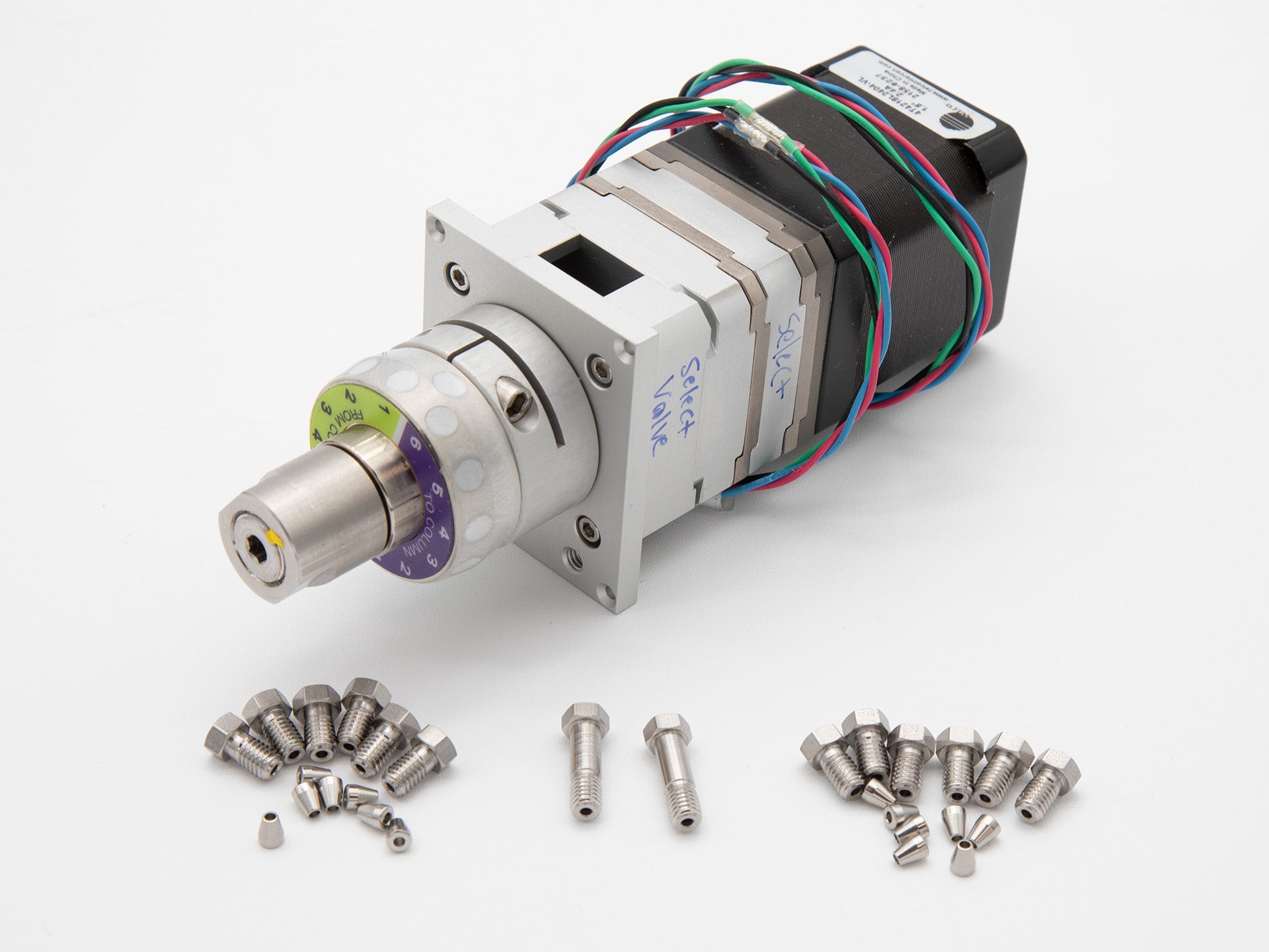 6-Port 12-Position Column Select Valve - High Precision Flow Control for Industrial and Laboratory Applications | Ideal for Chromatography, Fluid Distribution & Process Control