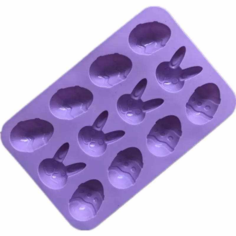 Easter Bunny and Egg Silicone Mold Set - Large Baking Molds for DIY Chocolate, Candy, Soap Making - Perfect for Easter Decorations and Holiday Baking