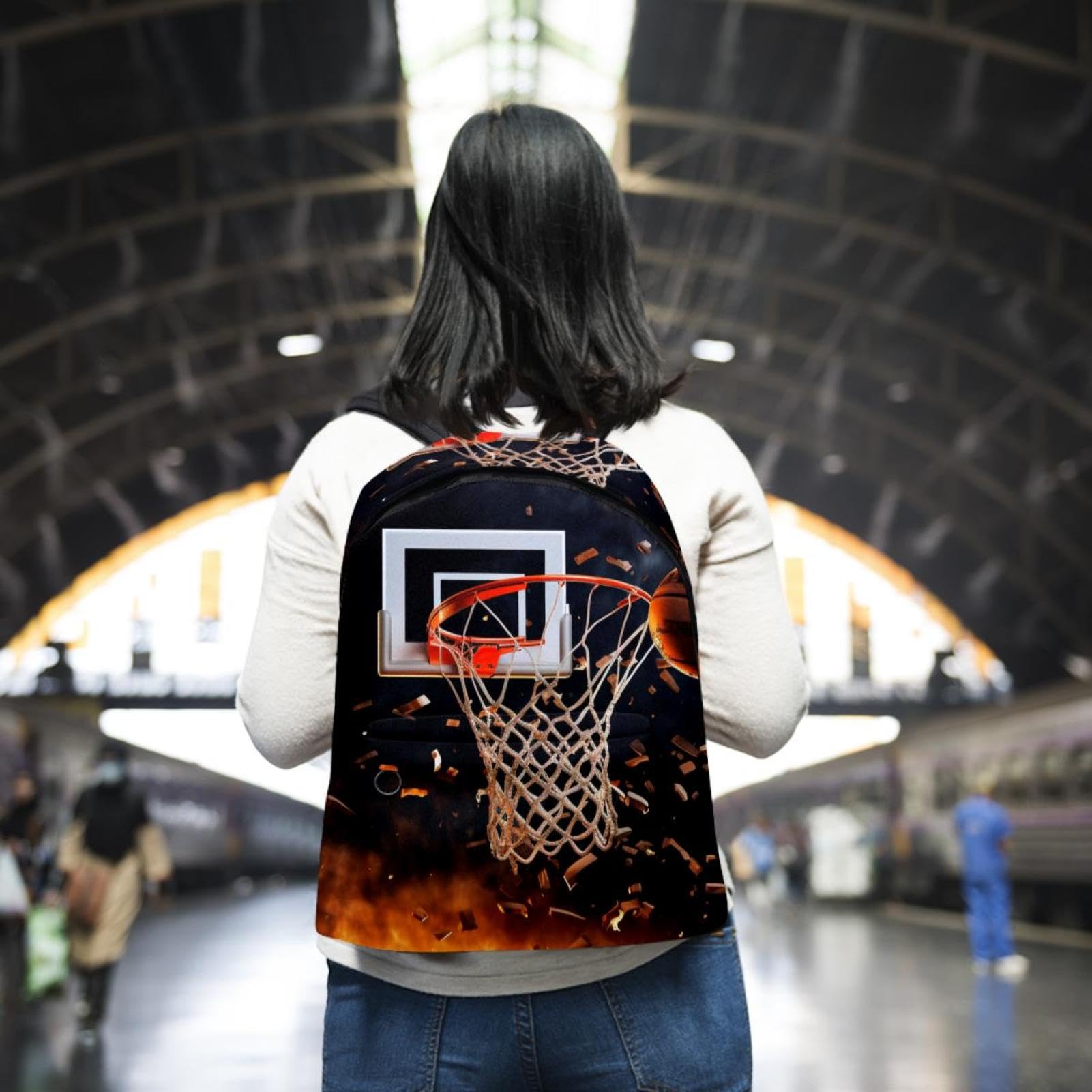 Stylish Travel Backpacks for Women & Men - Durable Basketball Sports Backpack for Gym, School & Outdoor Adventures