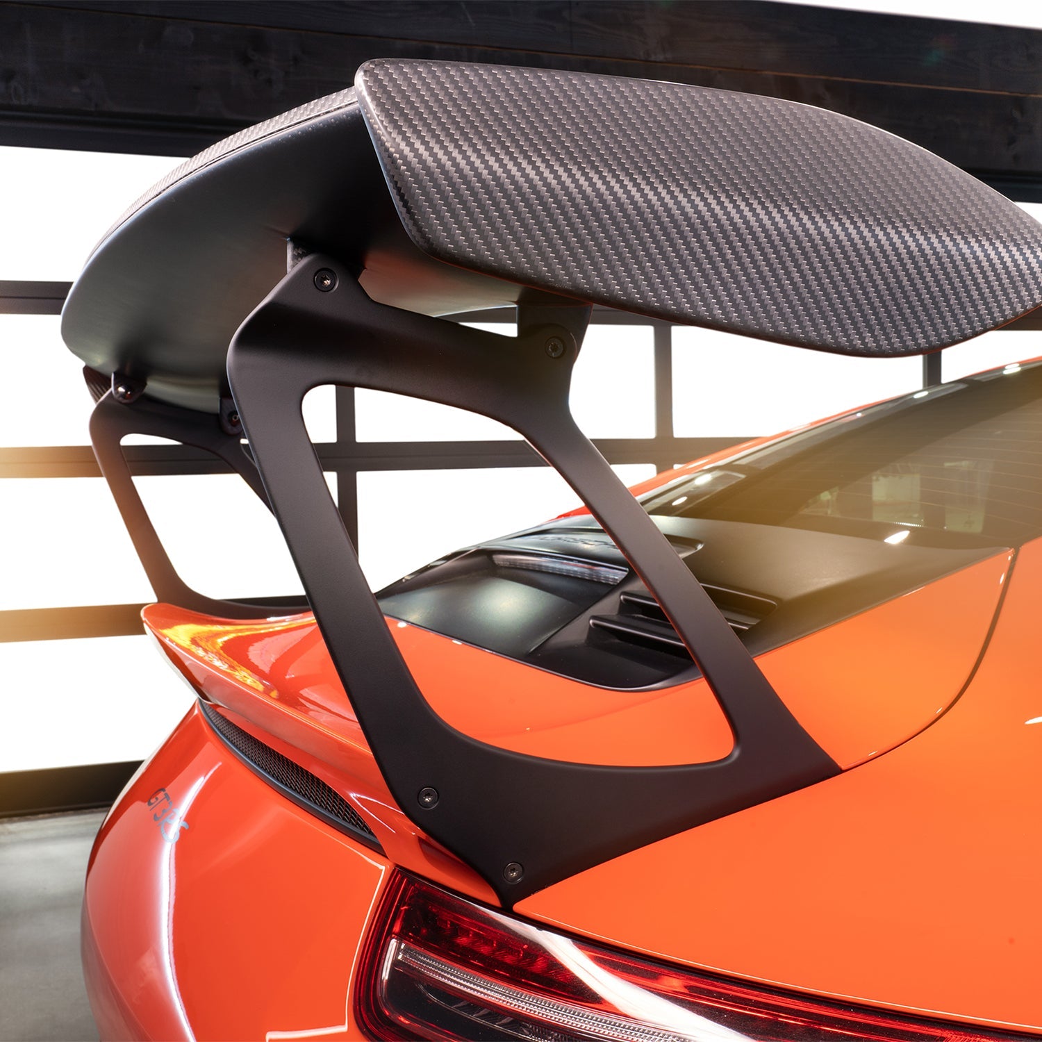 Porsche 991.1 911 GT3RS Extended Wing Risers - High Performance Spoiler Lift Kit for Track Racing & Car Enthusiasts