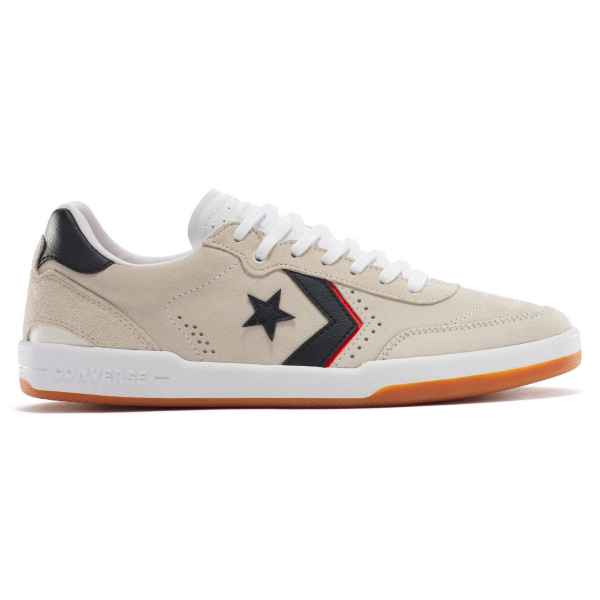 Converse Louie Lopez Pro 2 OX Skate Shoes - Egret/White/Orange Colorway - Durable Canvas & Vulcanized Sole for Skateboarding & Streetwear Fashion