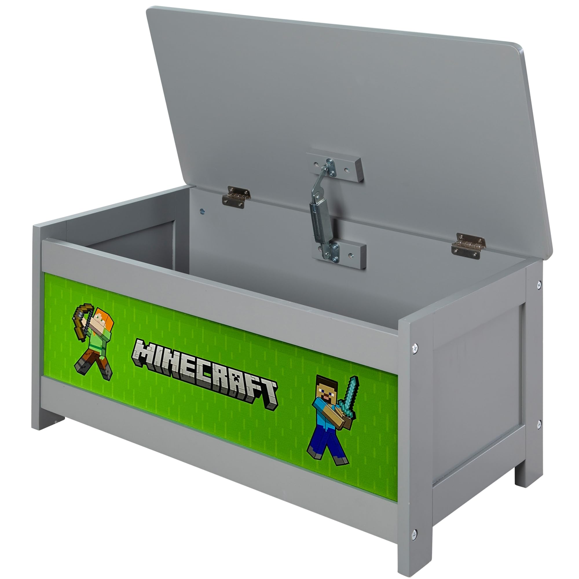 Minecraft Wooden Storage Chest - Game Themed Decor for Kids Room & Playroom