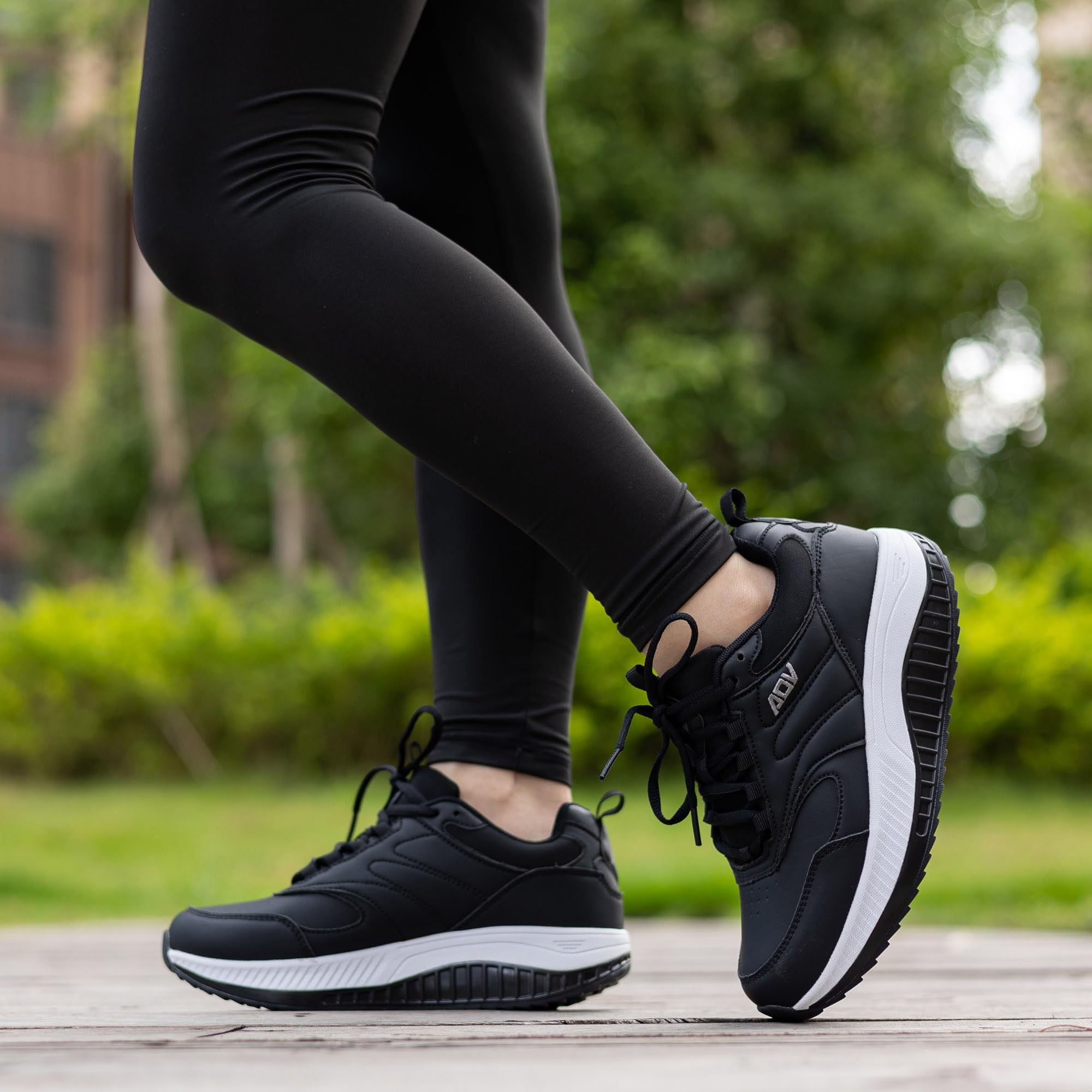QAUPPE Women's Walking Shoes with Arch Support - Wide Width Sneakers for Plantar Fasciitis, Foot Pain Relief & Tennis - Comfortable Casual Shoes for Walking, Running & Daily Wear