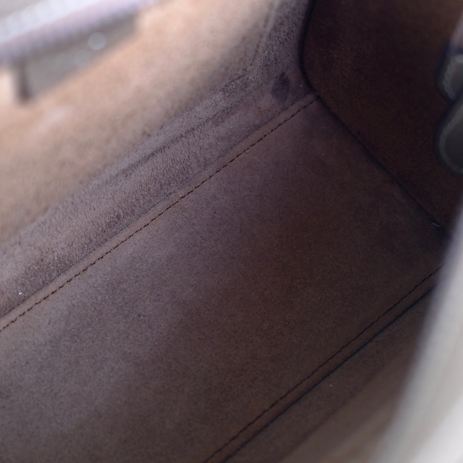 Celine Luggage Nano Bag in Taupe Calfskin Leather - Stylish & Durable Handbag for Women, Perfect for Work, Travel & Everyday Use