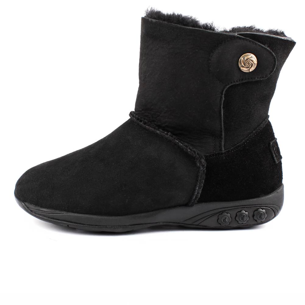 Aubrey Women's Adjustable Sheepskin Winter Boots - Cozy & Comfortable Fur Lined Snow Boots for Cold Weather, Outdoor Walking, and Casual Wear