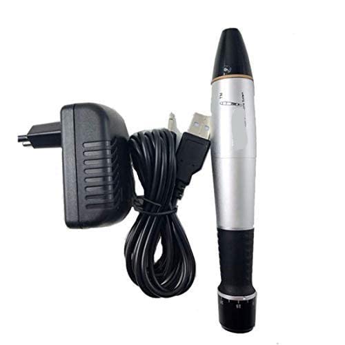 Professional Electric Derma Pen A1 Microneedling Device - Wireless Skin Care Tool with 2 Replaceable Needle Heads for Wrinkle Reduction & Skin Rejuvenation - Perfect for Home Use & Professional Salons