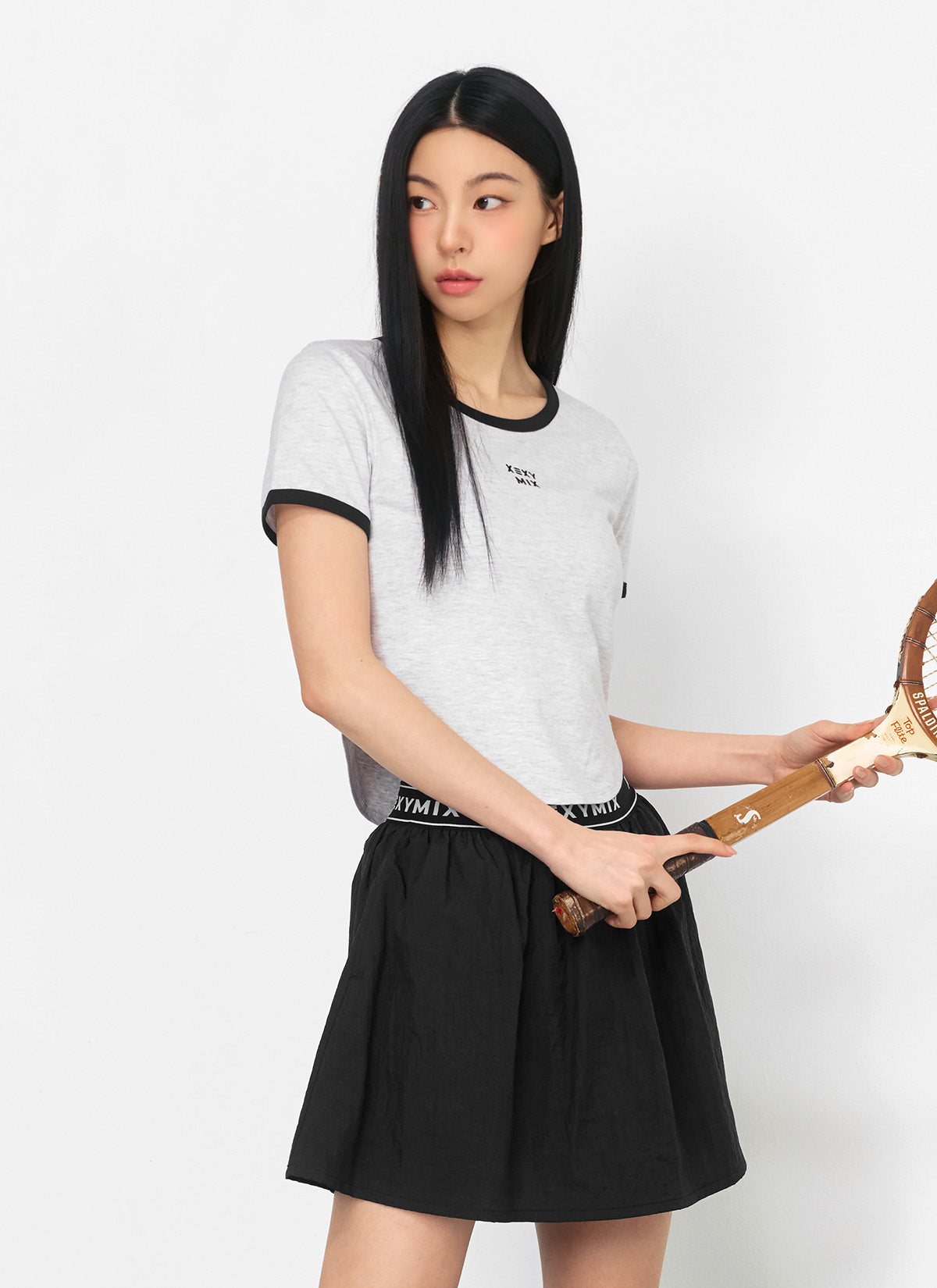 Stylish Soft Line Color Block Crop Top for Women - Trendy Summer Casual Wear, Perfect for Beach Outings & Music Festivals