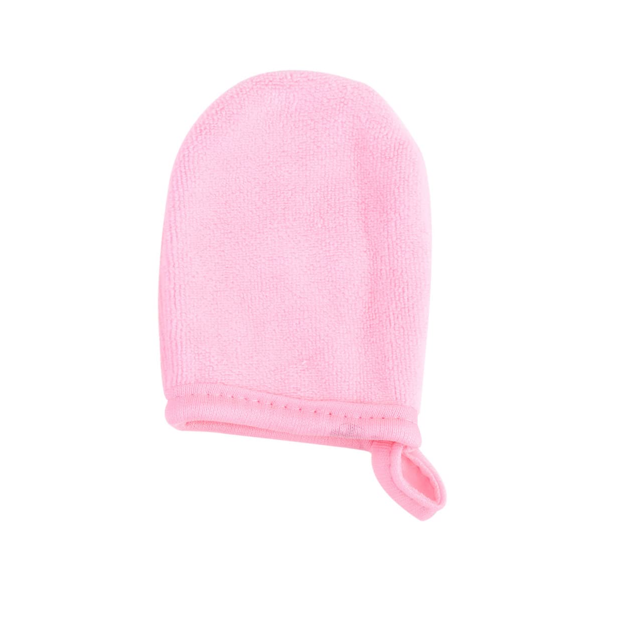 POPETPOP 9-Piece Makeup Remover Gloves & Face Wipes Set - Gentle Facial Cleansing, Body Scrub & Makeup Removal - Reusable Wash Cloths & Powder Puff (Pink) - Perfect for Travel, Spa Days & Daily Skincare Routine