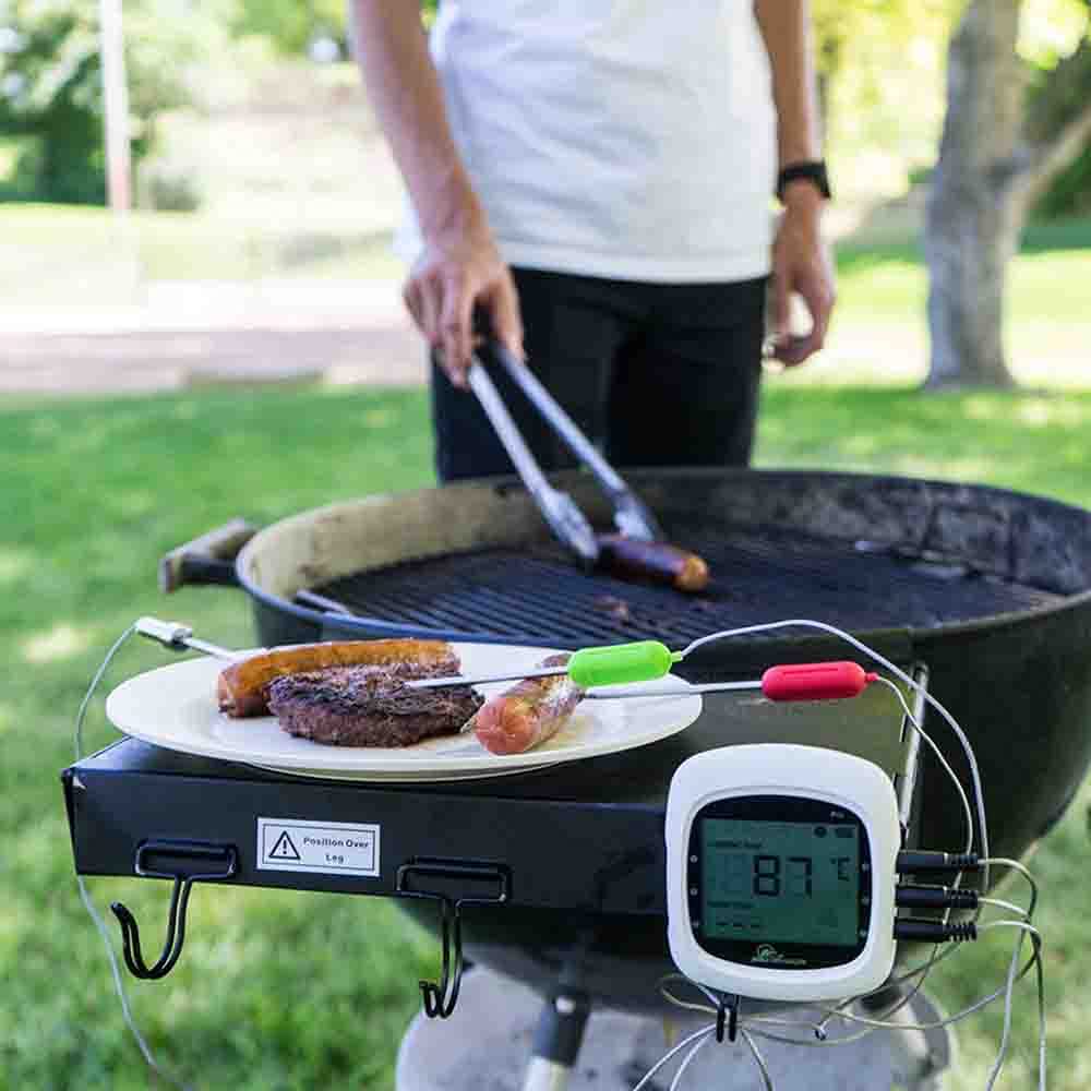 BBQ Dragon Wireless Bluetooth Meat Thermometer for Grilling & Smoking – 6-Channel Smart Grill Thermometer with 2 Probes – Perfect for Outdoor BBQ, Smoking, Roasting & Sous Vide Cooking