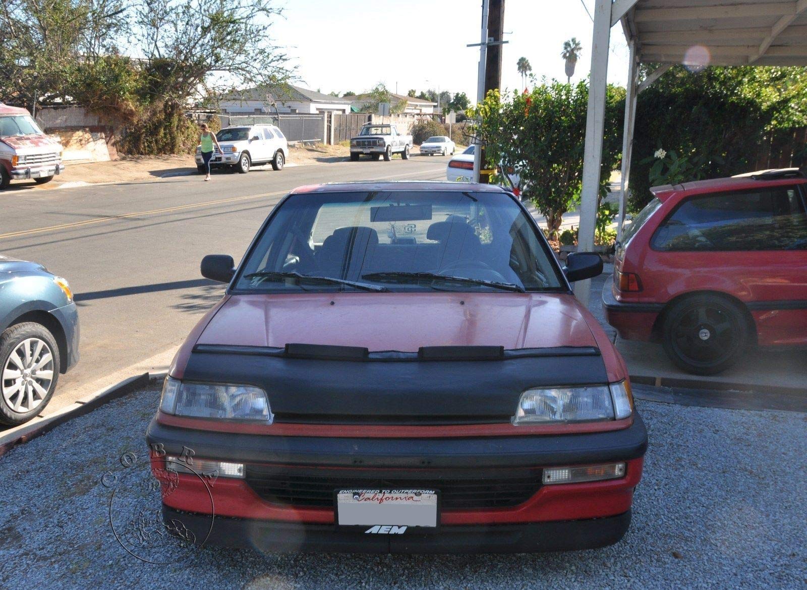 Premium Car Hood Bonnet Mask Bra Cover for 1988-1991 Honda Civic EF - Durable Protection Against Road Debris & Weather - Perfect for Daily Commuting & Car Shows