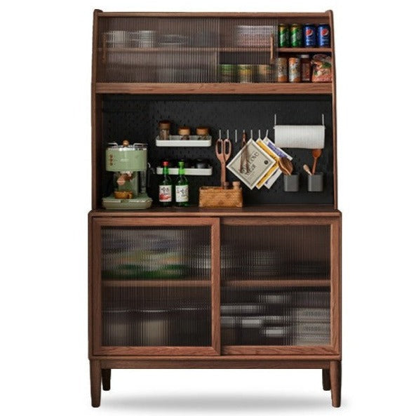 49.2x17.7x75.2inch / 125x45x191.5сm / Walnut color / sideboard + shelf