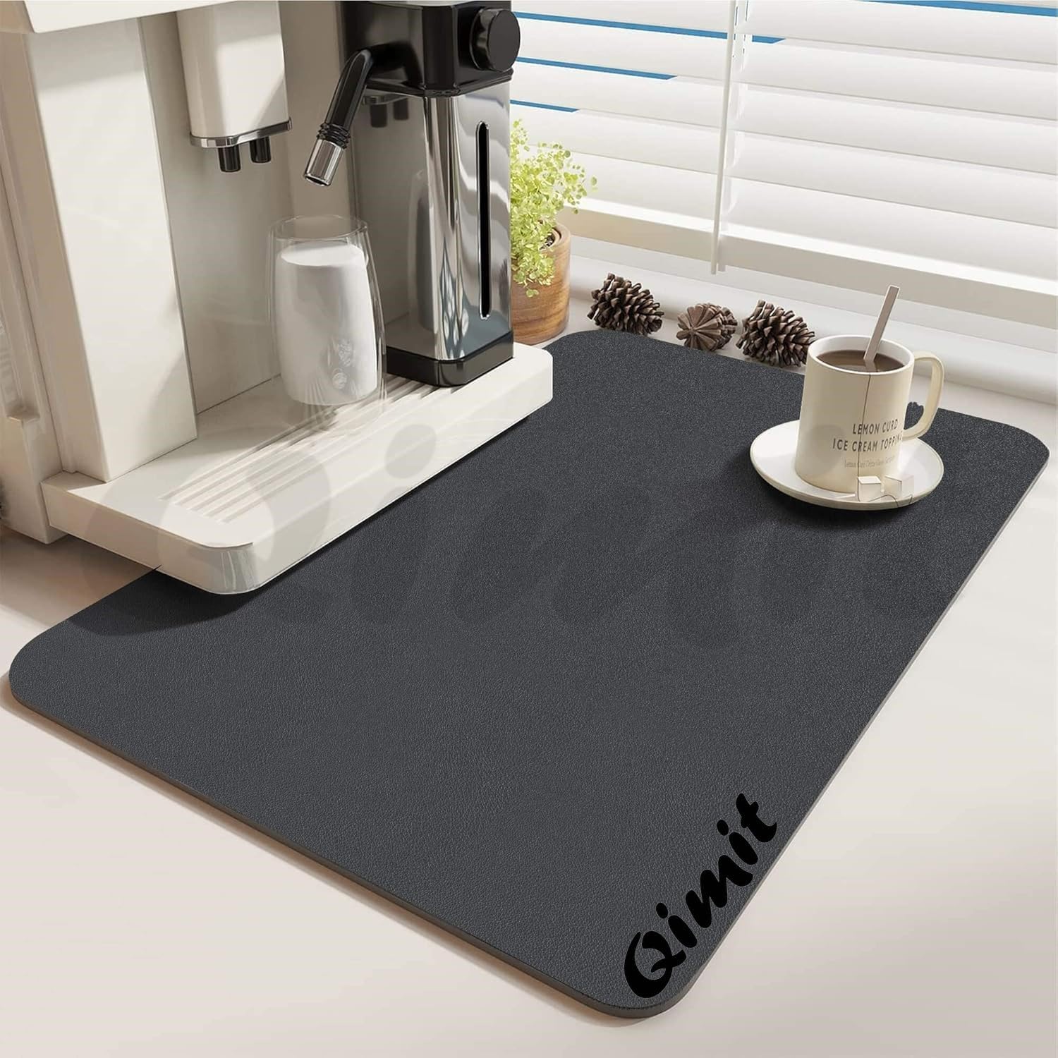 Non-Slip Absorbent Kitchen Dish Drying Mat - Quick Dry, Soft & Durable (40x60cm, Multicolor) for Countertop, Sink & Dining Table Use