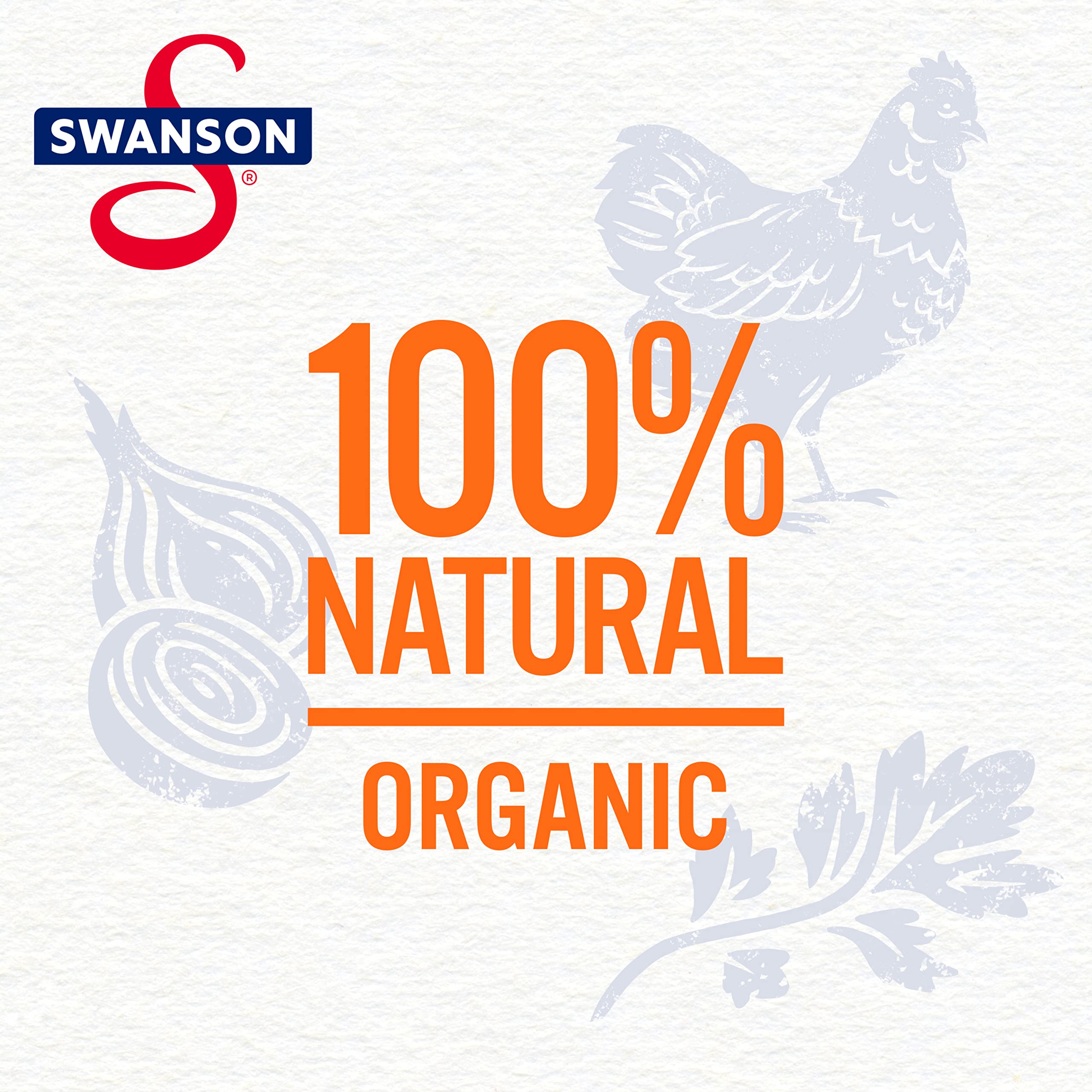 Organic Chicken Stock by Swanson - 100% Natural, 32 oz Carton (Pack of 12) | Perfect for Soups, Stews & Homemade Recipes | Gluten-Free & Non-GMO