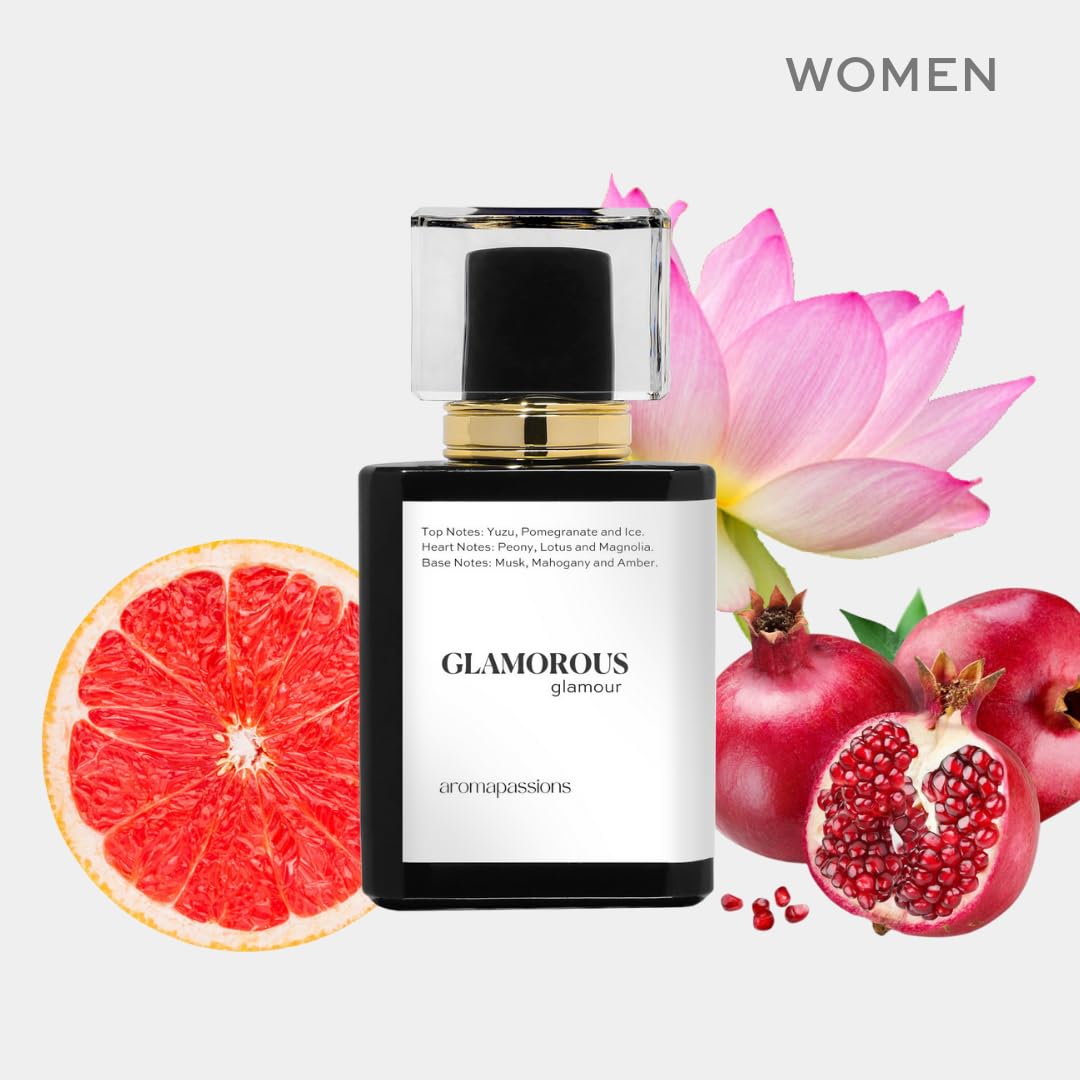 GLAMOROUS Women's Perfume - Inspired by BRIGHT CRYSTAL | Long-Lasting Extrait De Parfum | Essential Oil Fragrance Dupe (30ml/1oz) | Romantic Date Night & Special Occasion Scent