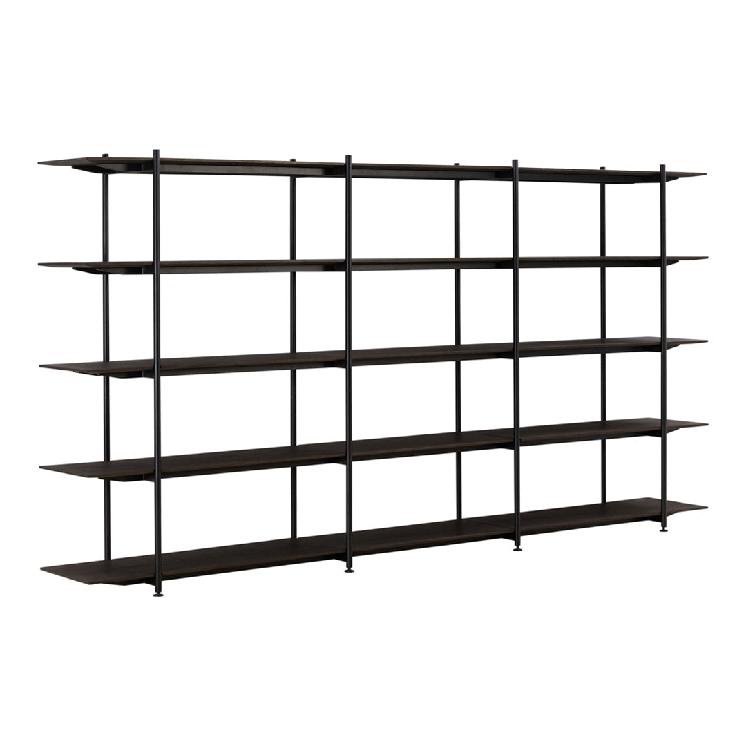 Jonas Wagell Formal Shelving Unit by Wendelbo - Modern Scandinavian Bookcase for Living Room & Office Storage