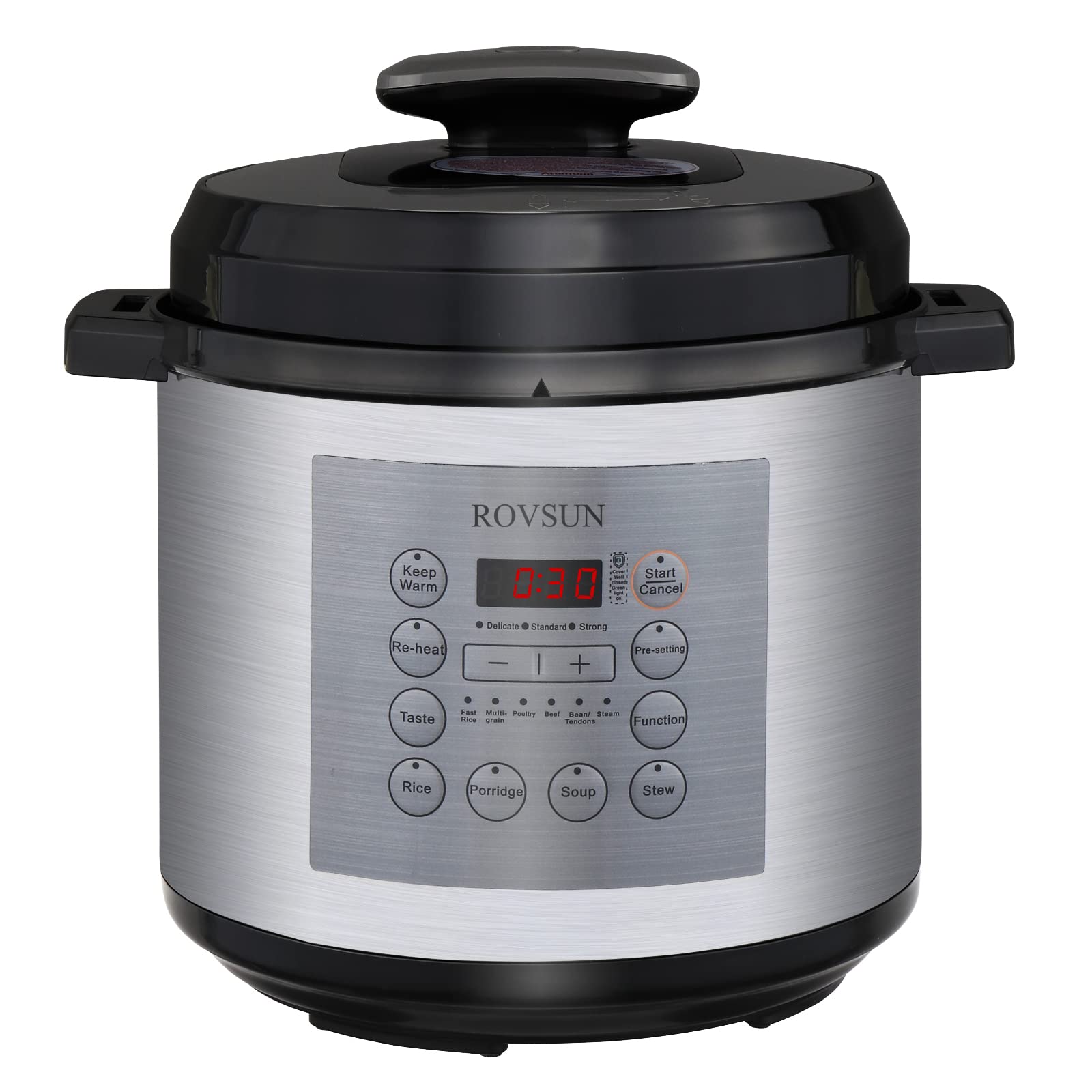 6.6 Quart Electric Pressure Cooker - 13-in-1 Multi-Functional Programmable Cooker with Rice, Egg, Bake, Simmer, Steamer & Warmer Functions | Perfect for Fast Cooking, Meal Prep & Healthy Eating at Home