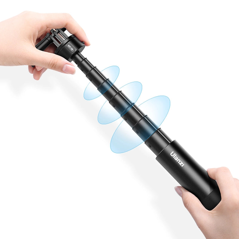 Ulanzi Go Quick II 1.5m Magnetic Quick Release Extension Selfie Stick with Tripod Mount - Perfect for Vlogging, Travel & Smartphone Photography (Model C017GBB1)