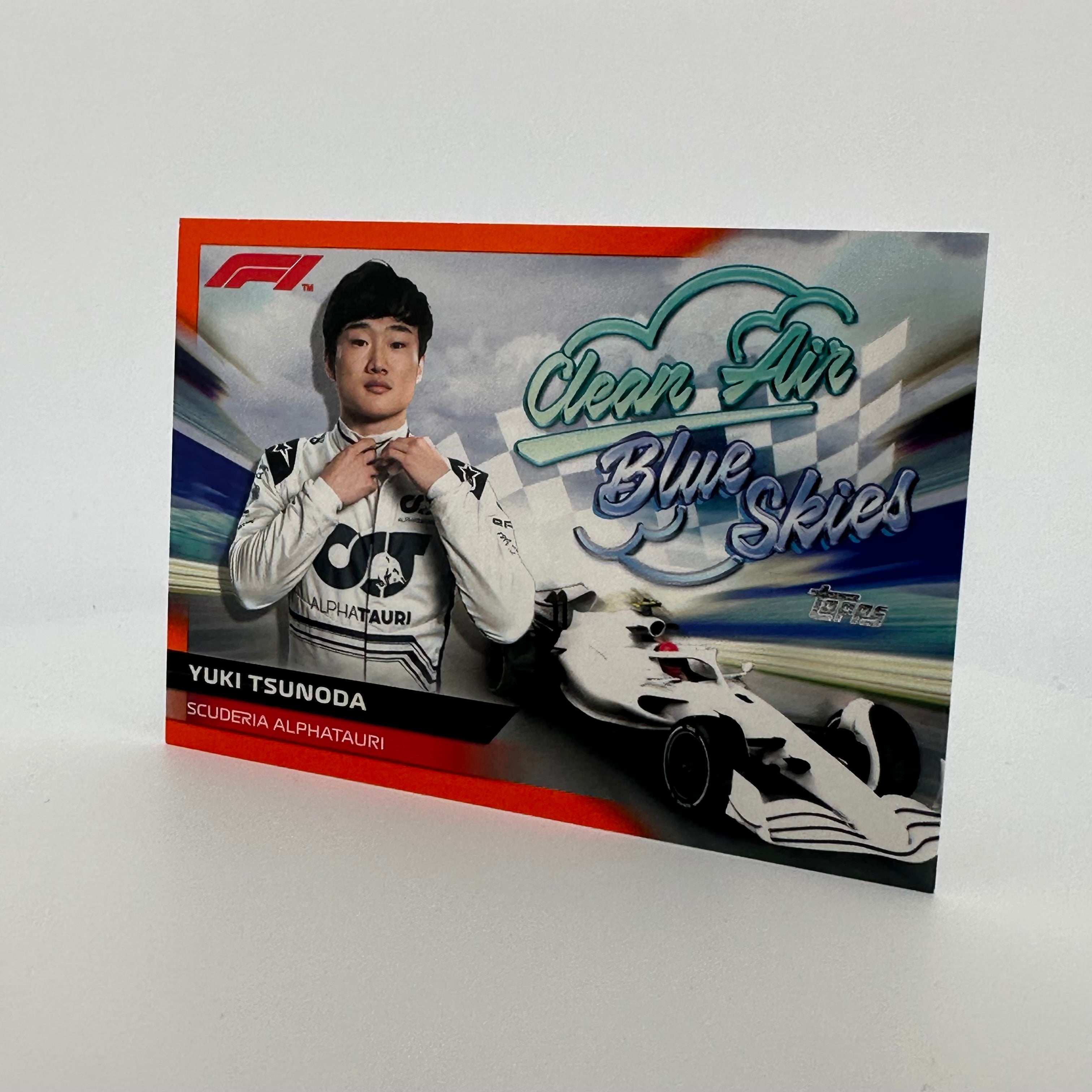 Yuki Tsunoda #CABSYT 5/25 Orange F1 Racing Merchandise - Support Clean Air & Blue Skies Initiative | Perfect for Formula 1 Fans and Eco-Conscious Collectors