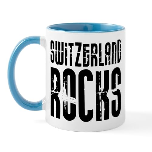 White/Blue Inside - Switzerland Rocks Mug