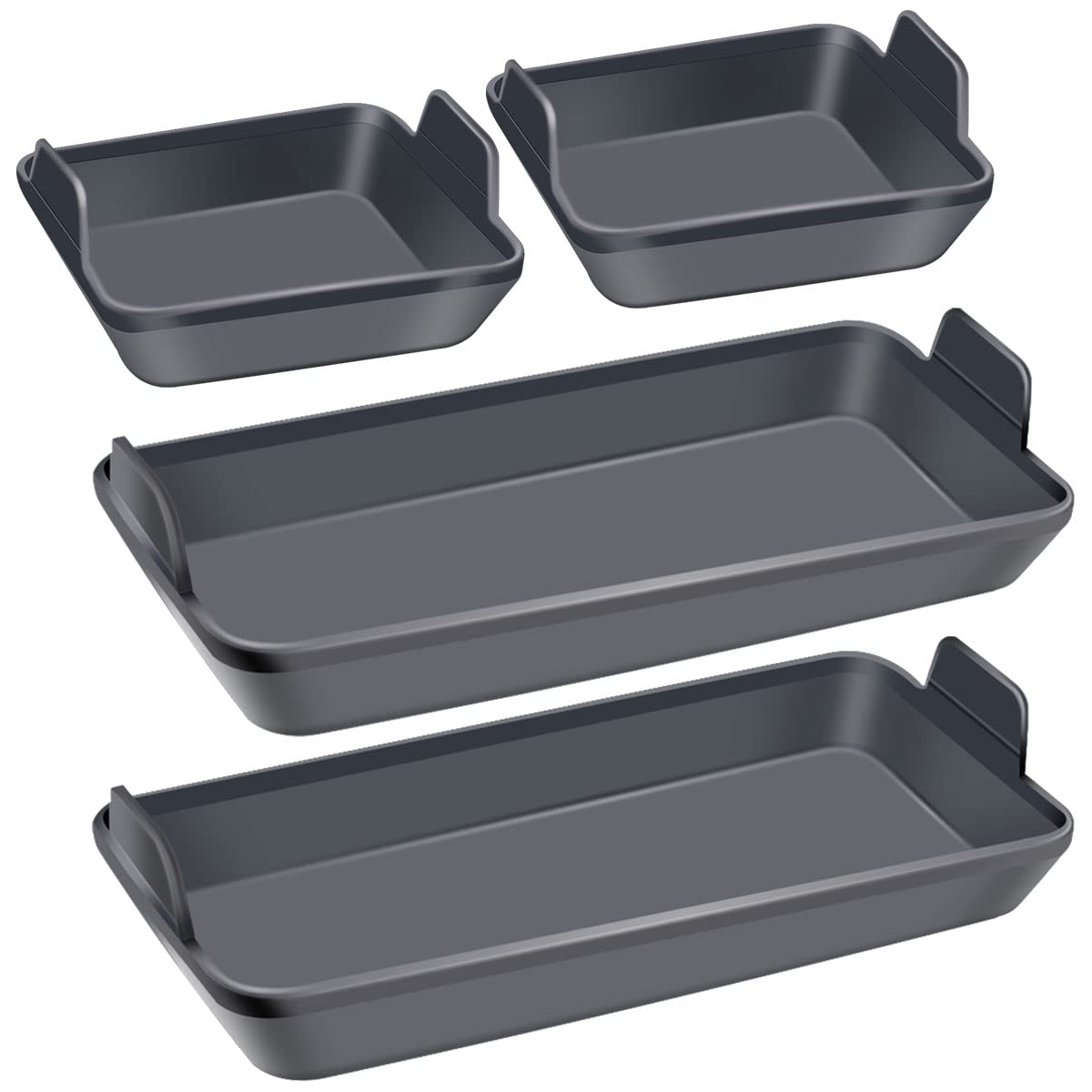 4-Piece Silicone Baking Sheet Pan Set - Reusable, Durable & Heat-Resistant Baking Tray Dividers - Oven, Microwave & Air Fryer Safe - Perfect for Cookies, Cakes & Meal Prep - Dishwasher Safe Kitchen Cooking Accessories