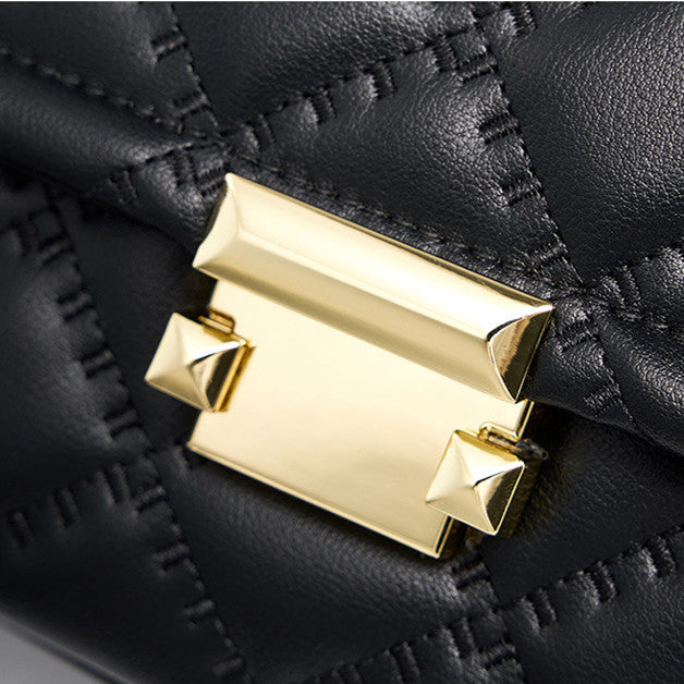 Quilted Leather Crossbody Bag with Chain Strap - Stylish & Durable for Women | Perfect for Parties, Dating & Daily Use