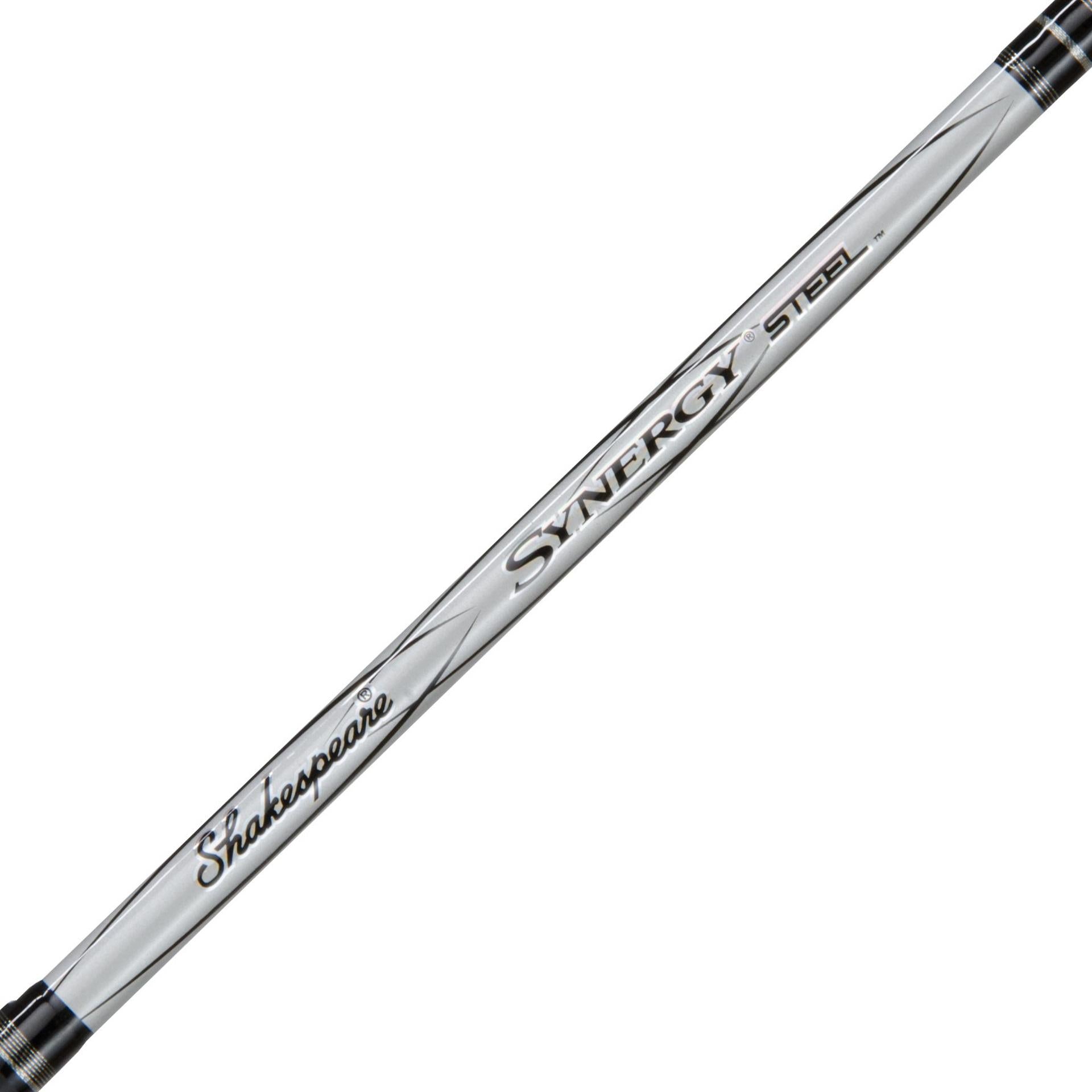Synergy® Steel Spincast Fishing Rod and Reel Combo - Lightweight & Durable for Freshwater and Saltwater Fishing | Perfect for Bass, Trout, and Catfish Angling
