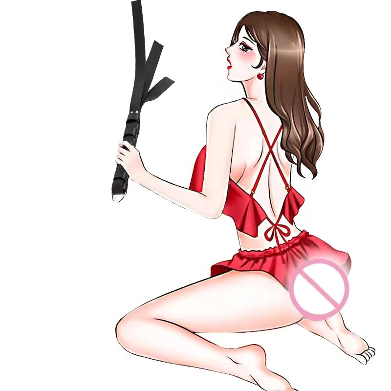 BDSM Whip for Couples - Premium Leather Flogger & Spanking Paddle for Sensual Play, Bondage, and Fetish Exploration - Perfect for Adult Games, Roleplay, and Intimate Scenes
