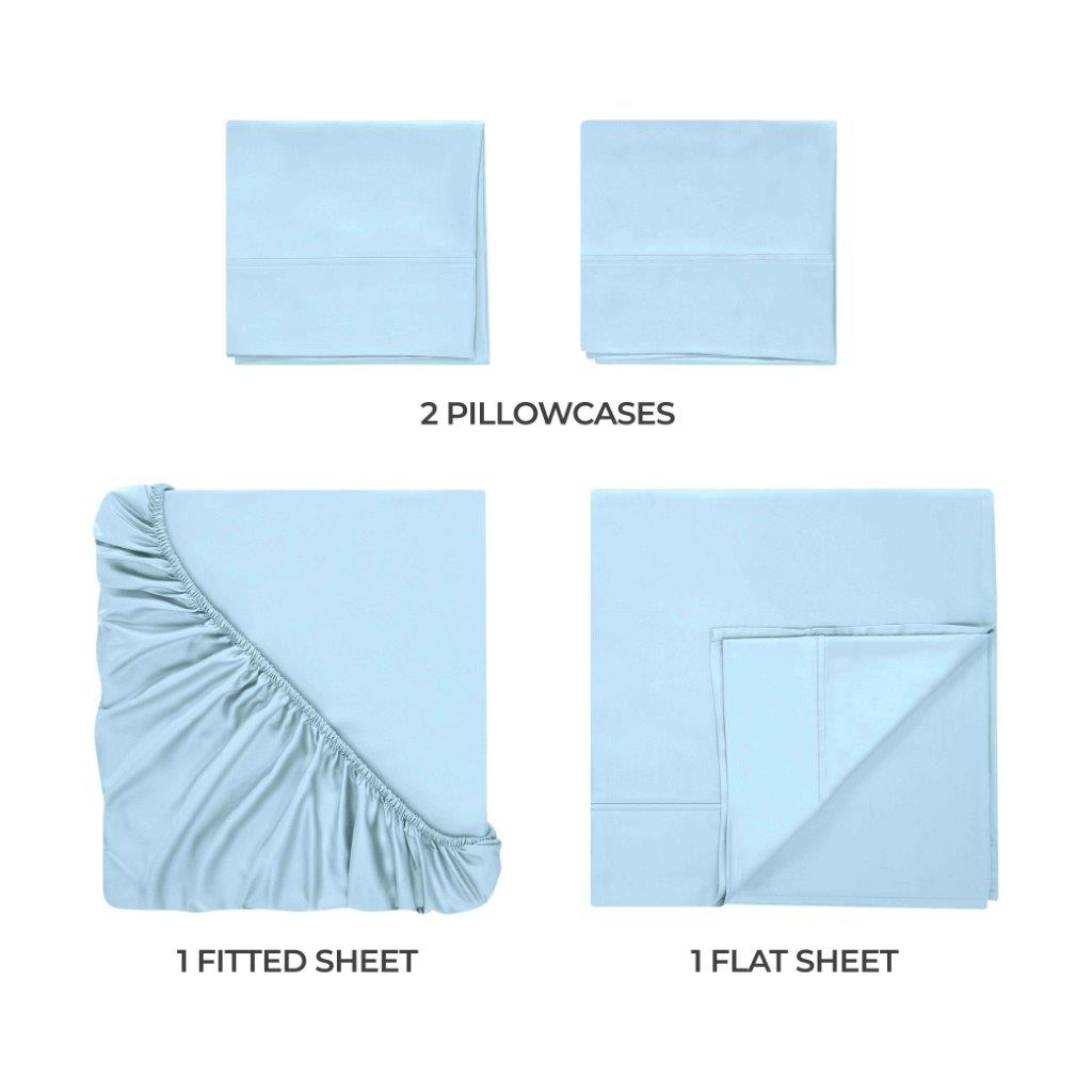 Premium 300 Thread Count Modal Deep Pocket Sheet Set - Soft & Breathable Bedding for Ultimate Comfort - Perfect for Master Bedroom, Guest Room, or Vacation Home