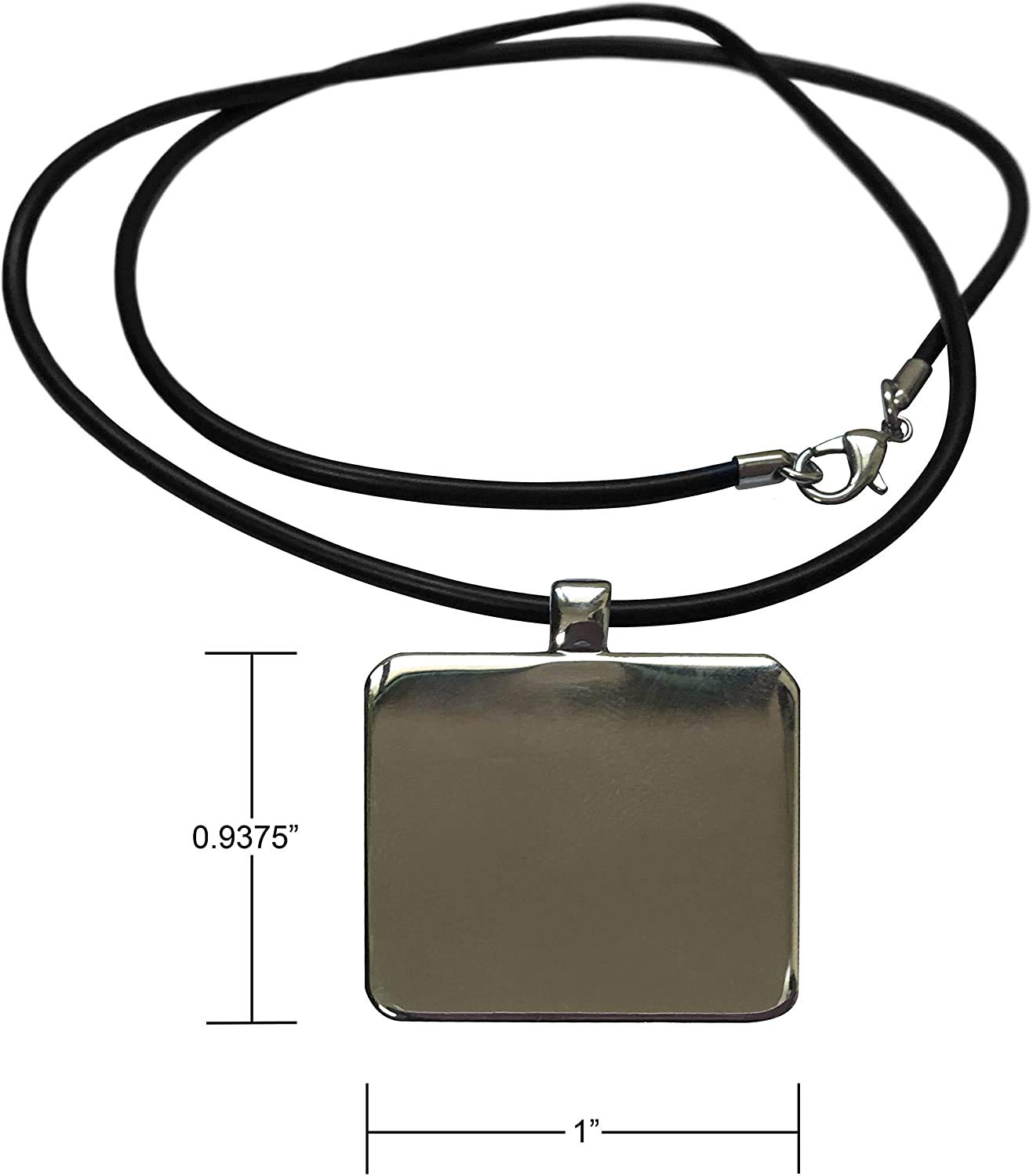 3D Rose Abstract Art Pendant Necklace - Irregular White Shapes with Red Accents (ncl_355310) | Unique Fashion Jewelry for Women, Gift for Her, Perfect for Casual Wear & Special Occasions