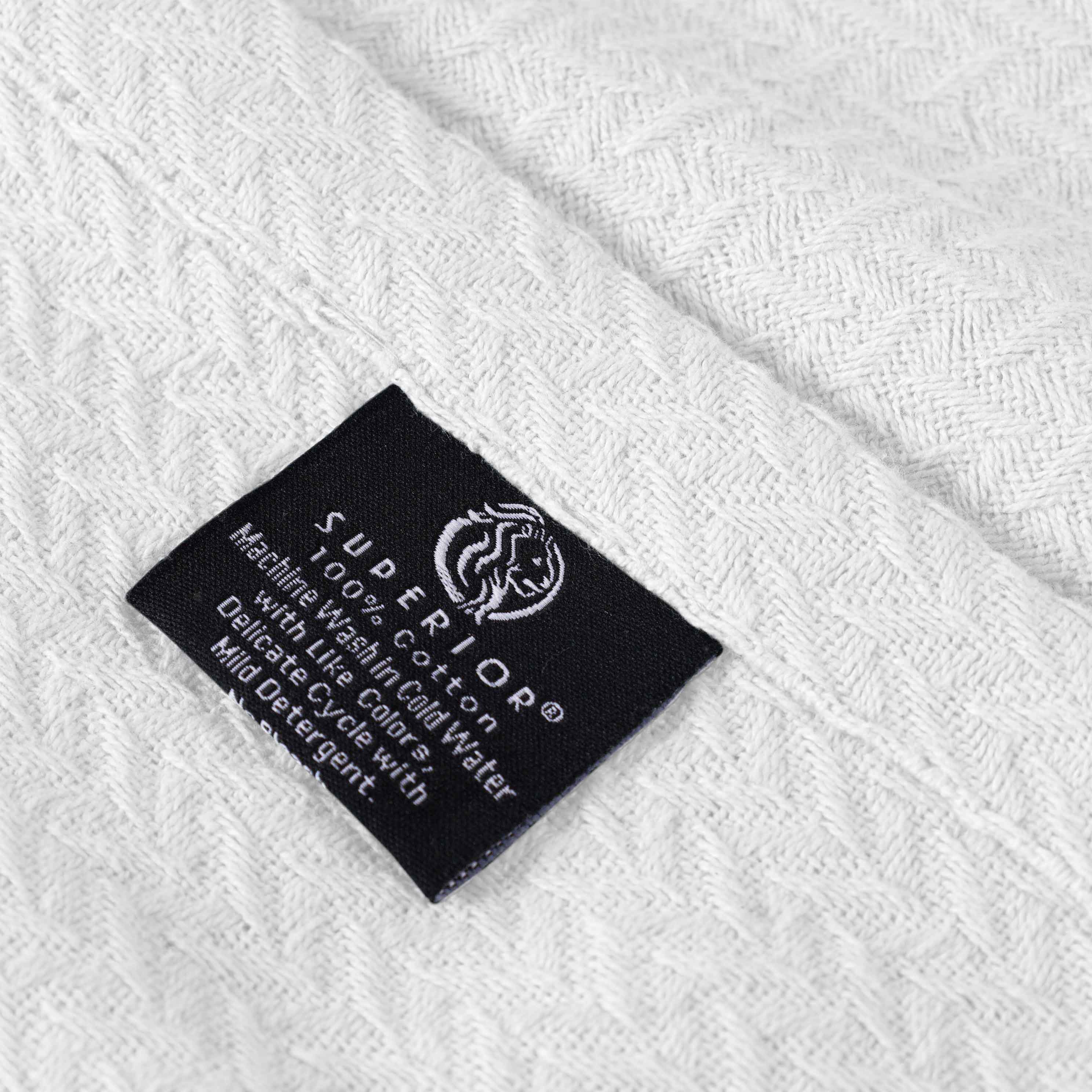 Premium Nobel Cotton Textured Chevron Lightweight Woven Blanket - Soft & Breathable Throw for Sofa, Bed, or Outdoor Picnics - Cozy Home Decor & Travel Companion