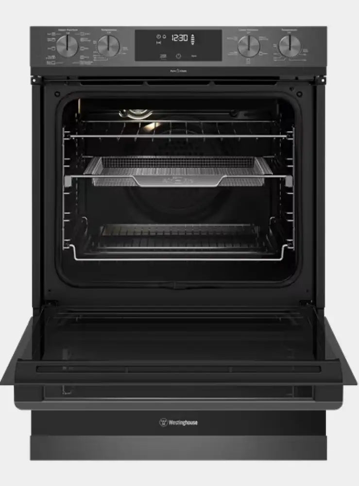 Westinghouse WVEP627DSC 10-in-1 Multi Function Pyrolytic Duo Oven - 5.3 Cu. Ft. Countertop Convection Toaster Oven with Rotisserie & Air Fryer - Perfect for Baking, Roasting, Broiling & Small Kitchen Cooking