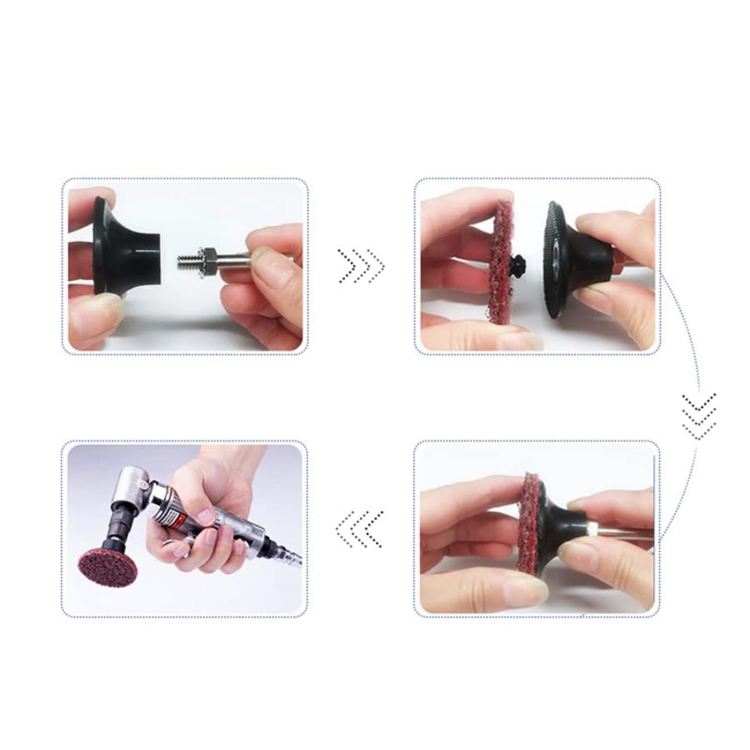 ZYAMY 2-Pack Quick Change Disc Adapter 3