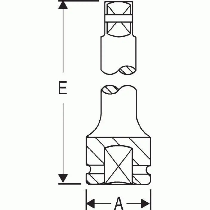 GP 1 Drive Extension (Pin Hole) - Universal Socket Wrench Adapter for Tight Spaces - Perfect for Automotive Repairs & DIY Projects