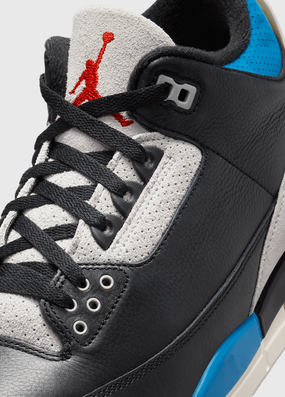 Air Jordan 3 Retro 'Rare Air' Men's Basketball Shoes - Classic White/Black/Red Sneakers for Casual Wear & Street Style Fashion